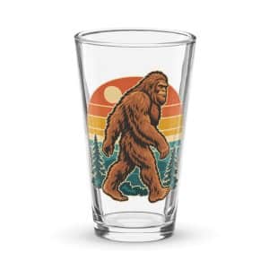 27 Bigfoot Retro Groove Pint Glass - 16 oz - Main