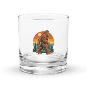 27 Bigfoot Retro Groove Rocks Glass - 10.5 oz - Main