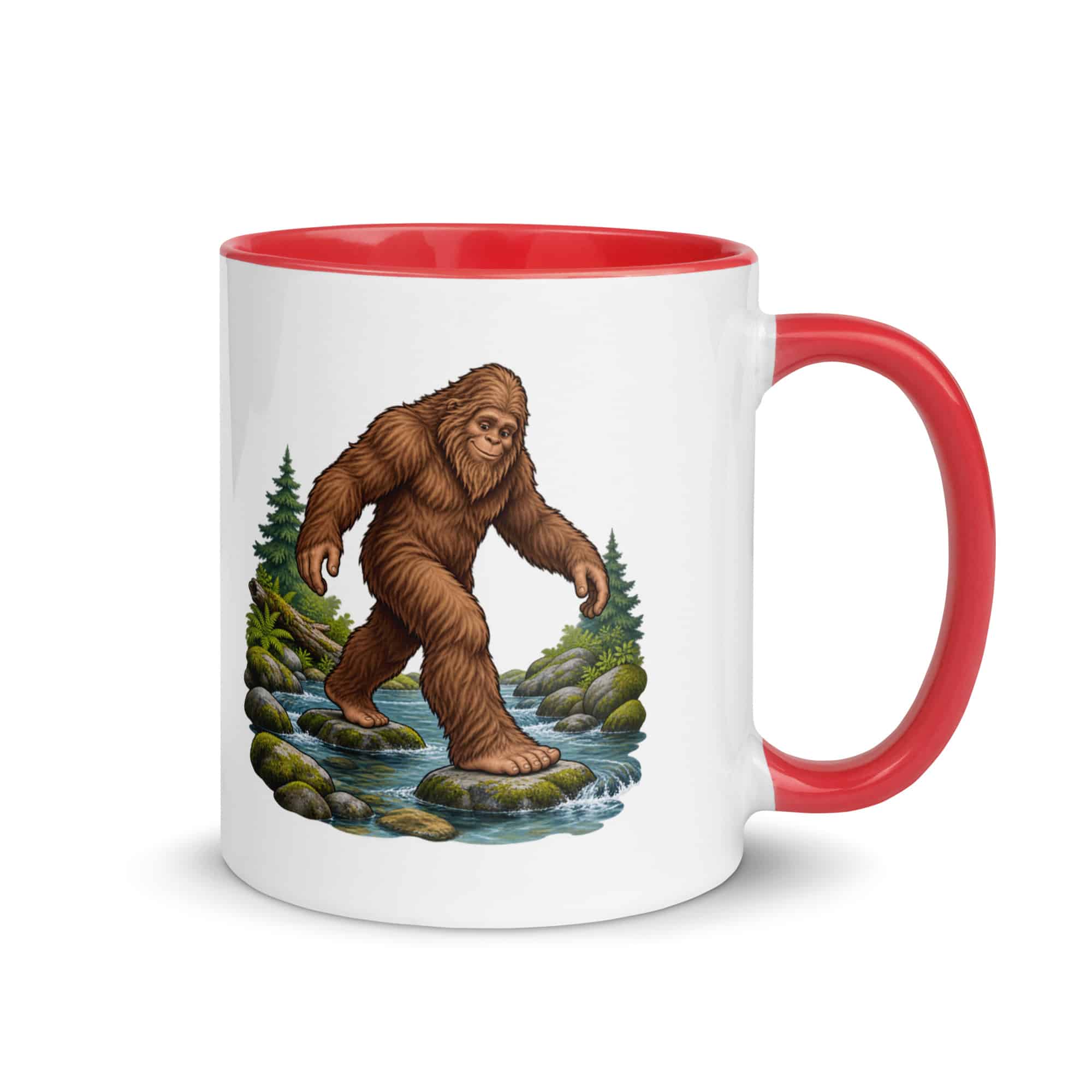 Creek Crossing Bigfoot Color Inside Mug