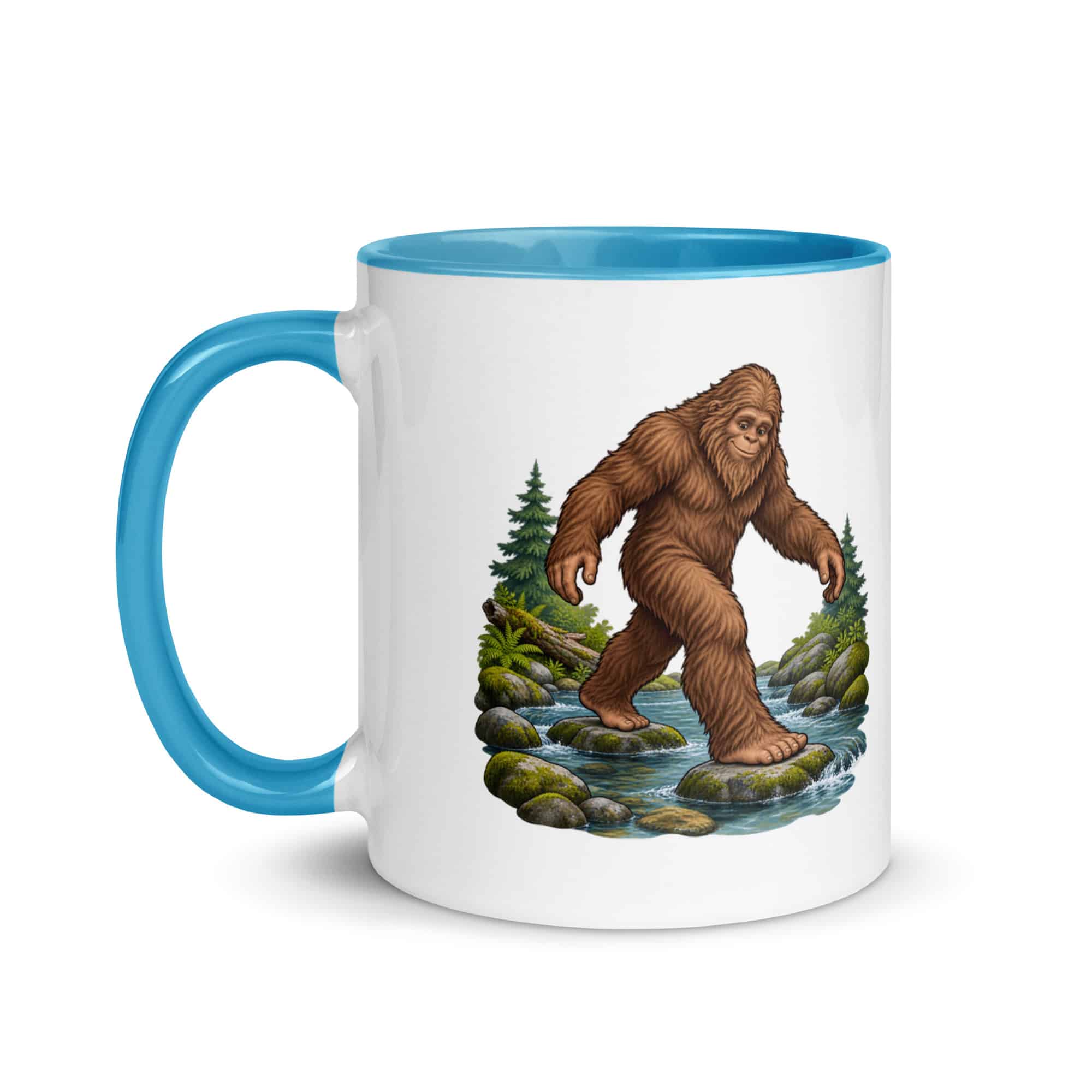 Creek Crossing Bigfoot Color Inside Mug