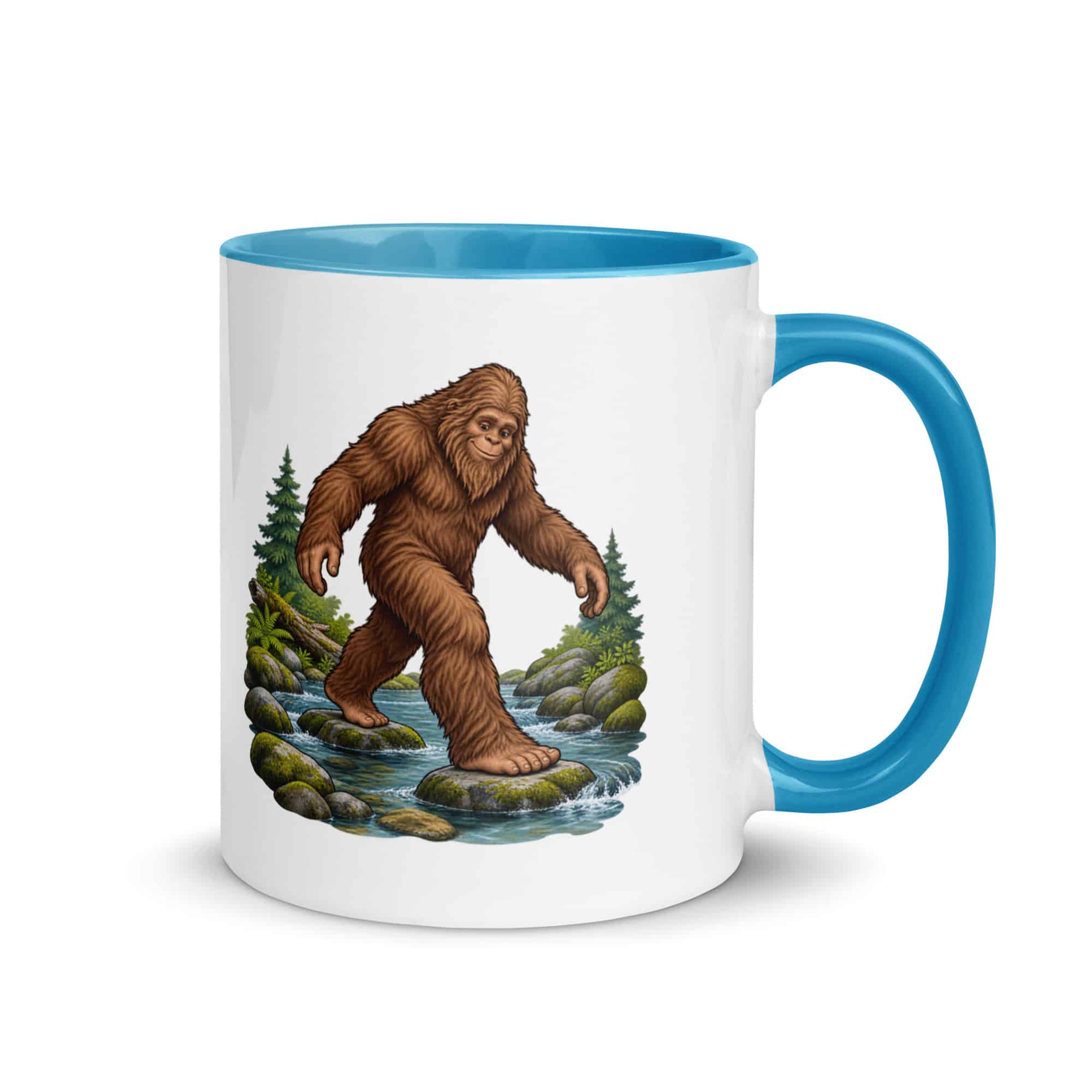 Creek Crossing Bigfoot Color Inside Mug