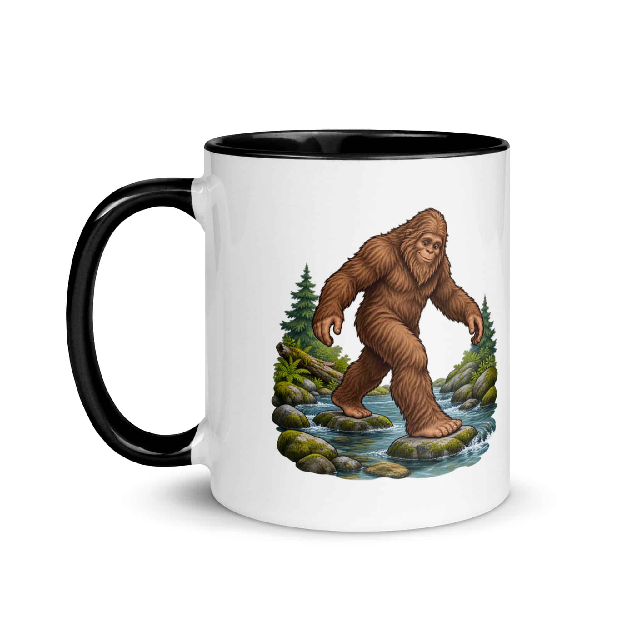 Creek Crossing Bigfoot Color Inside Mug