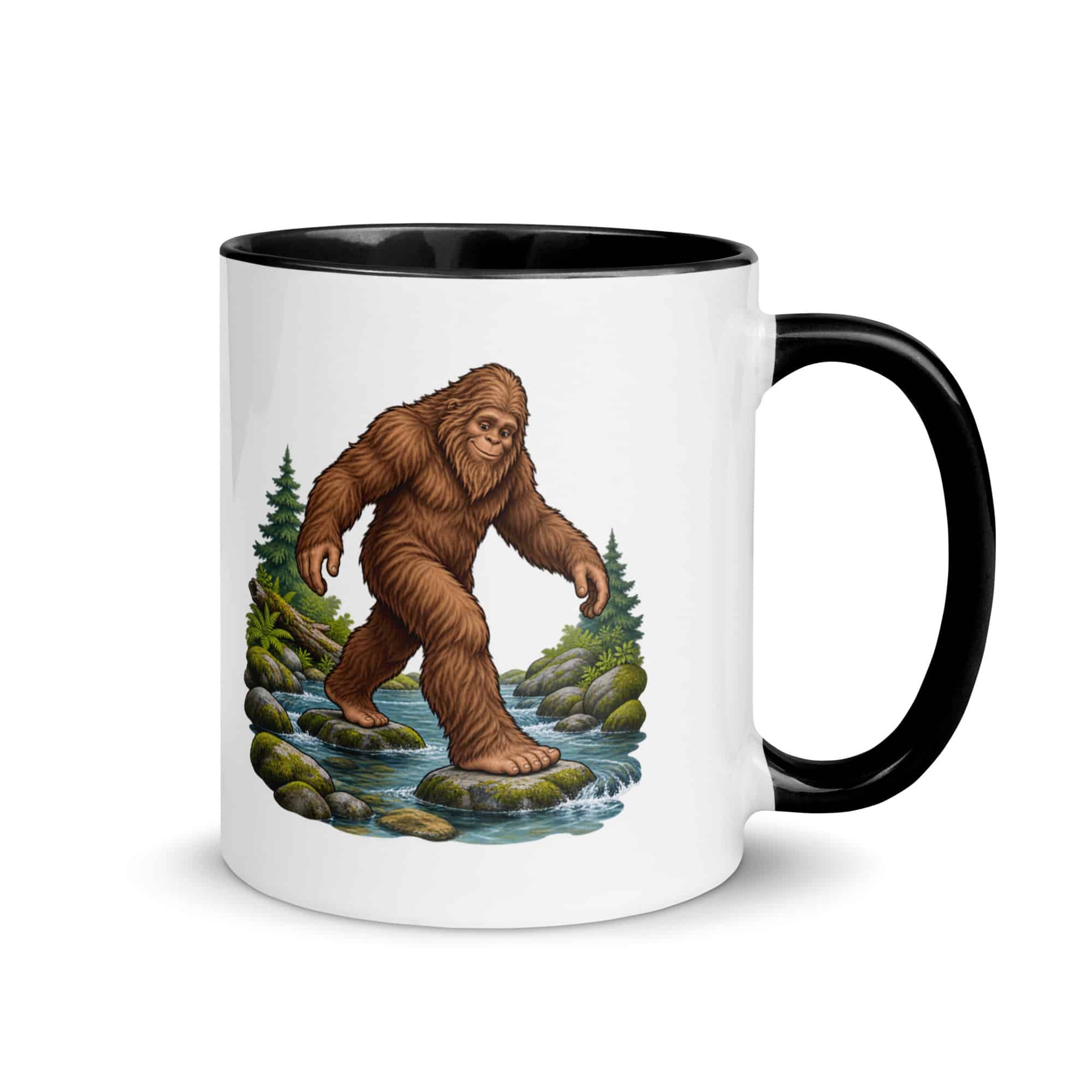 Creek Crossing Bigfoot Color Inside Mug