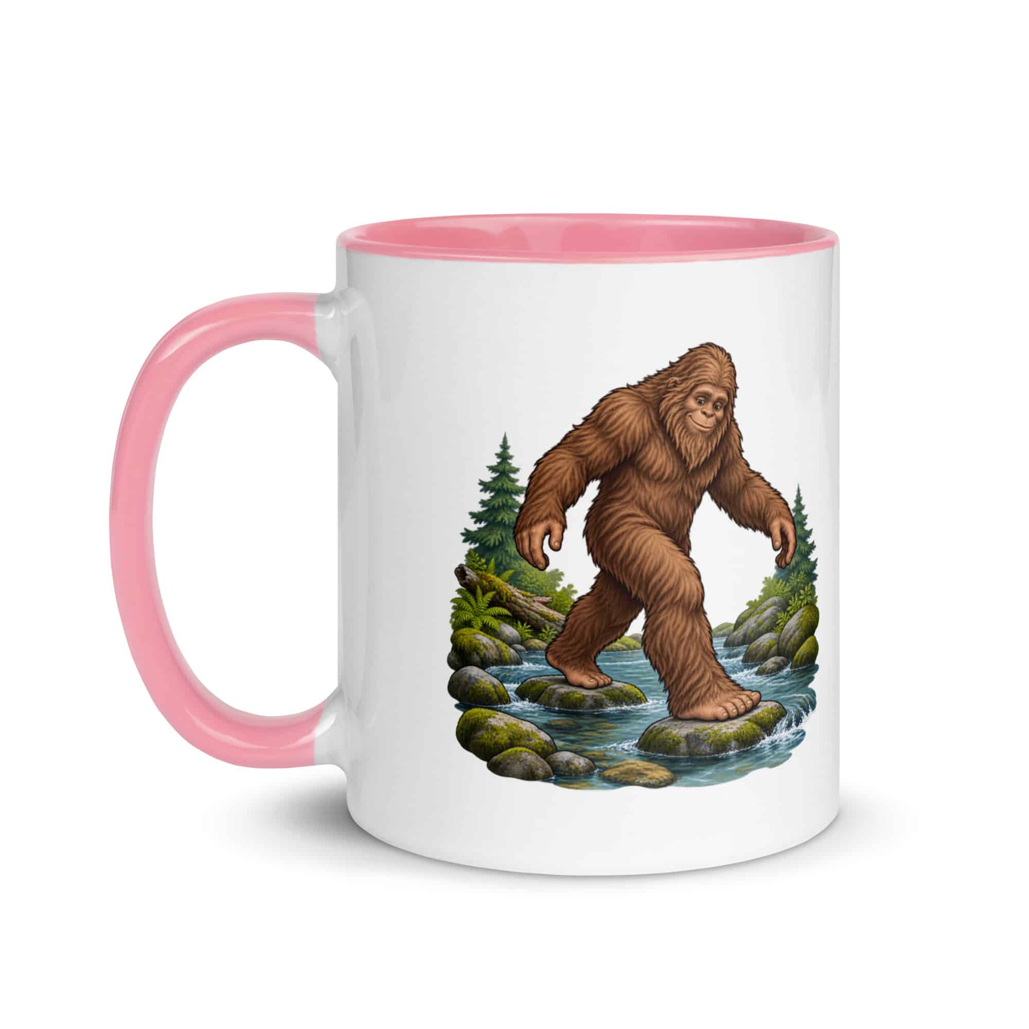 Creek Crossing Bigfoot Color Inside Mug