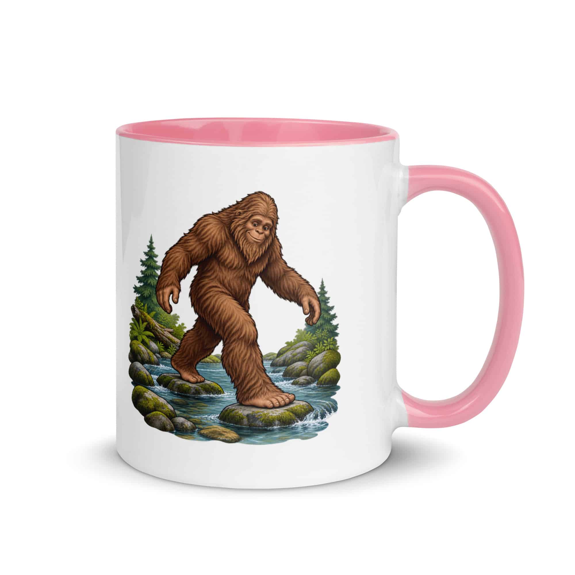 Creek Crossing Bigfoot Color Inside Mug