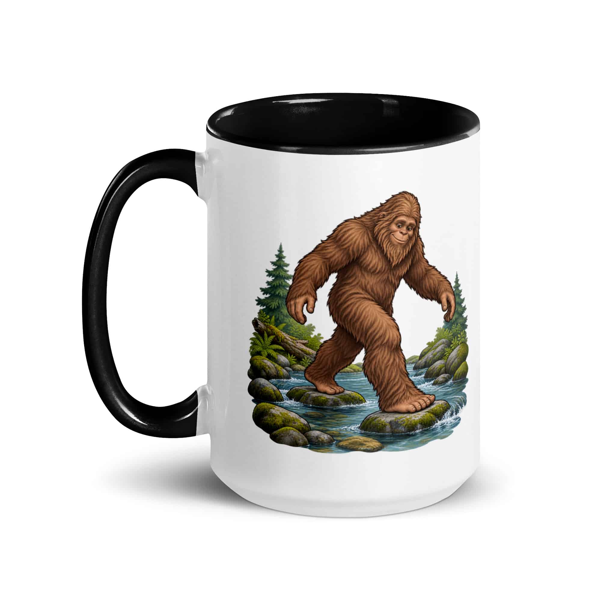 Creek Crossing Bigfoot Color Inside Mug