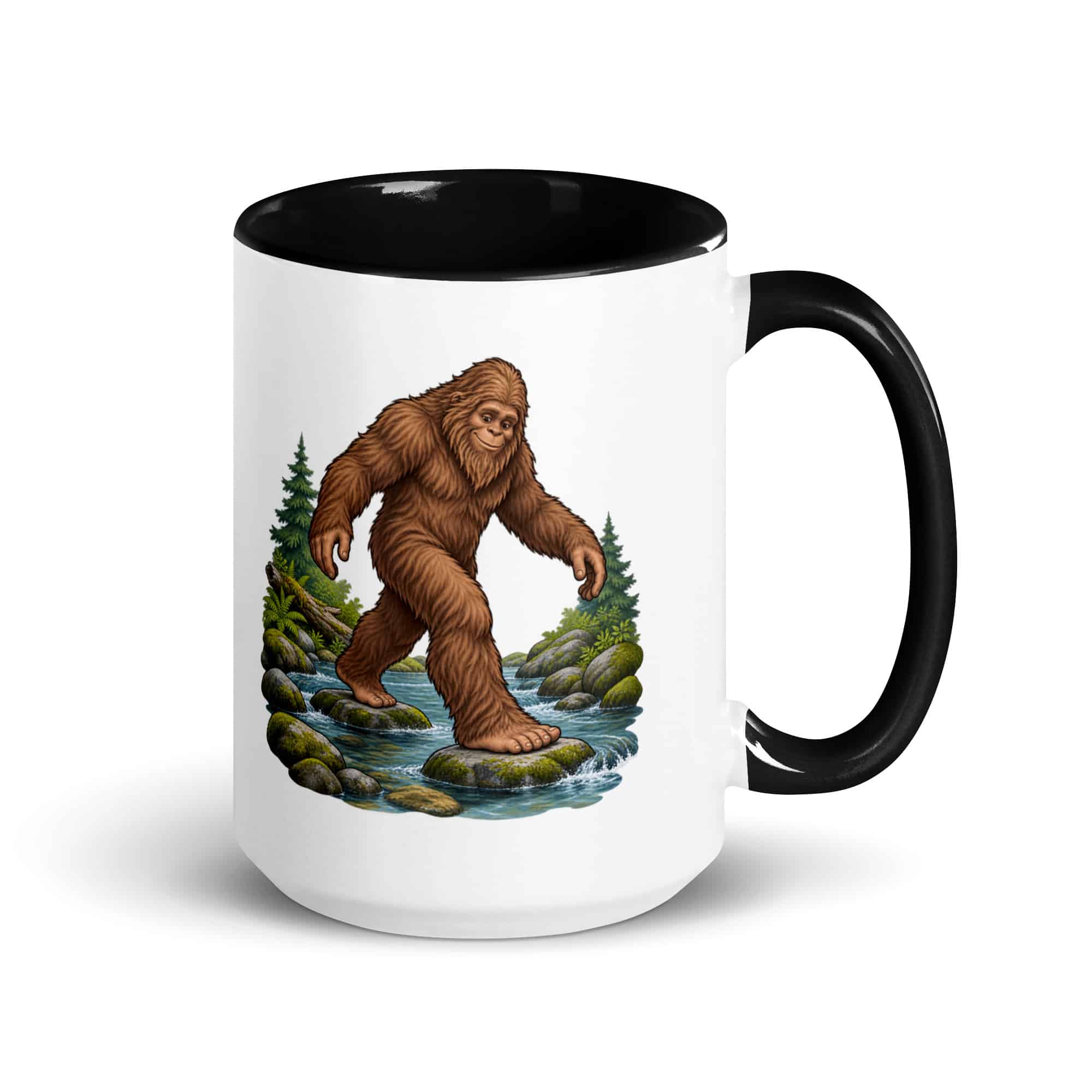 Creek Crossing Bigfoot Color Inside Mug