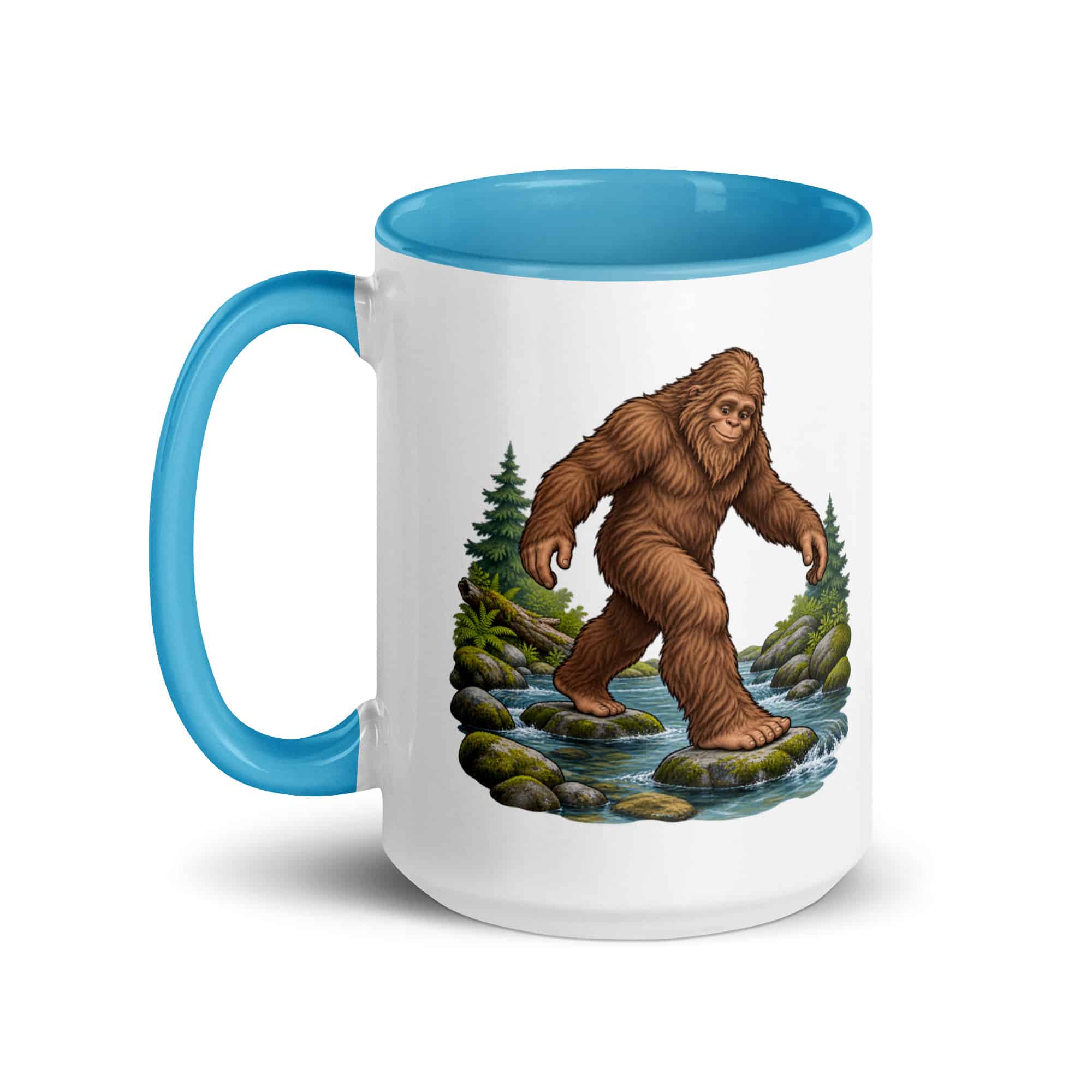 Creek Crossing Bigfoot Color Inside Mug