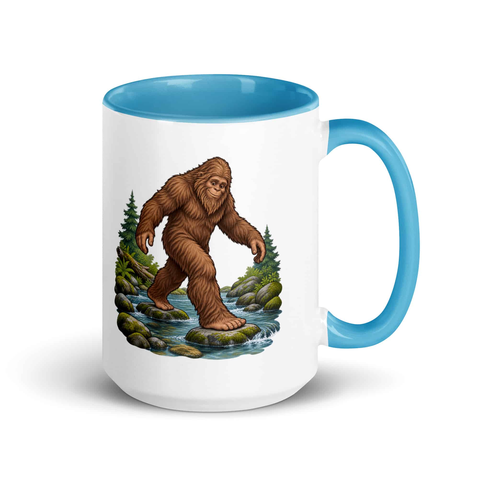 Creek Crossing Bigfoot Color Inside Mug