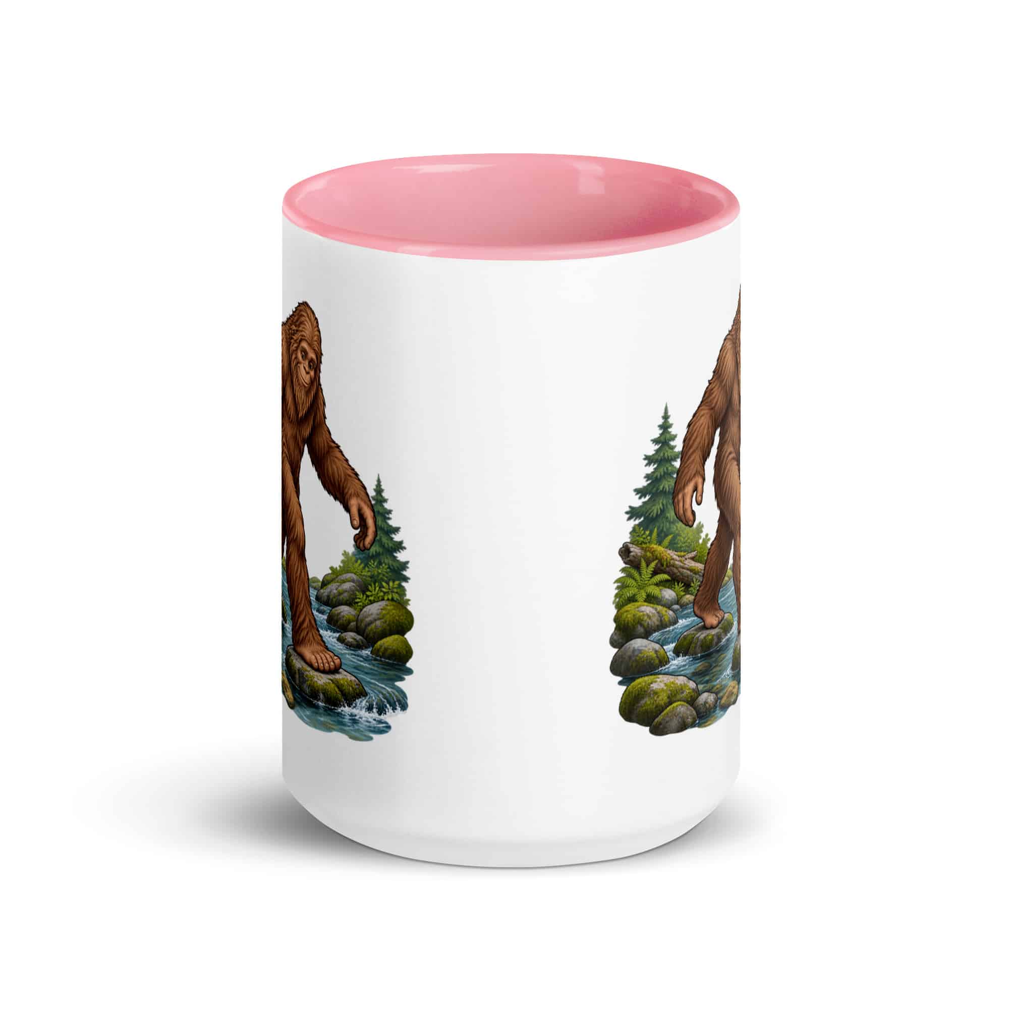 Creek Crossing Bigfoot Color Inside Mug