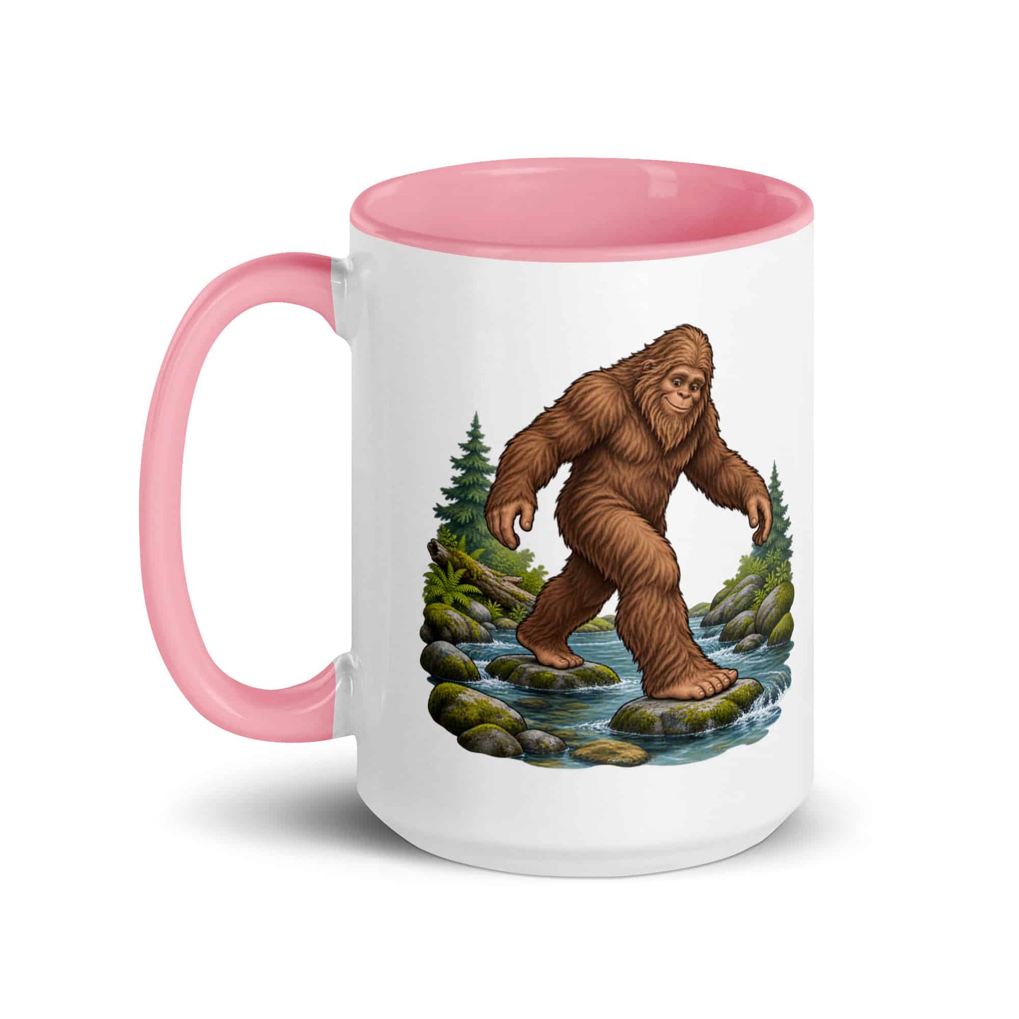 Creek Crossing Bigfoot Color Inside Mug