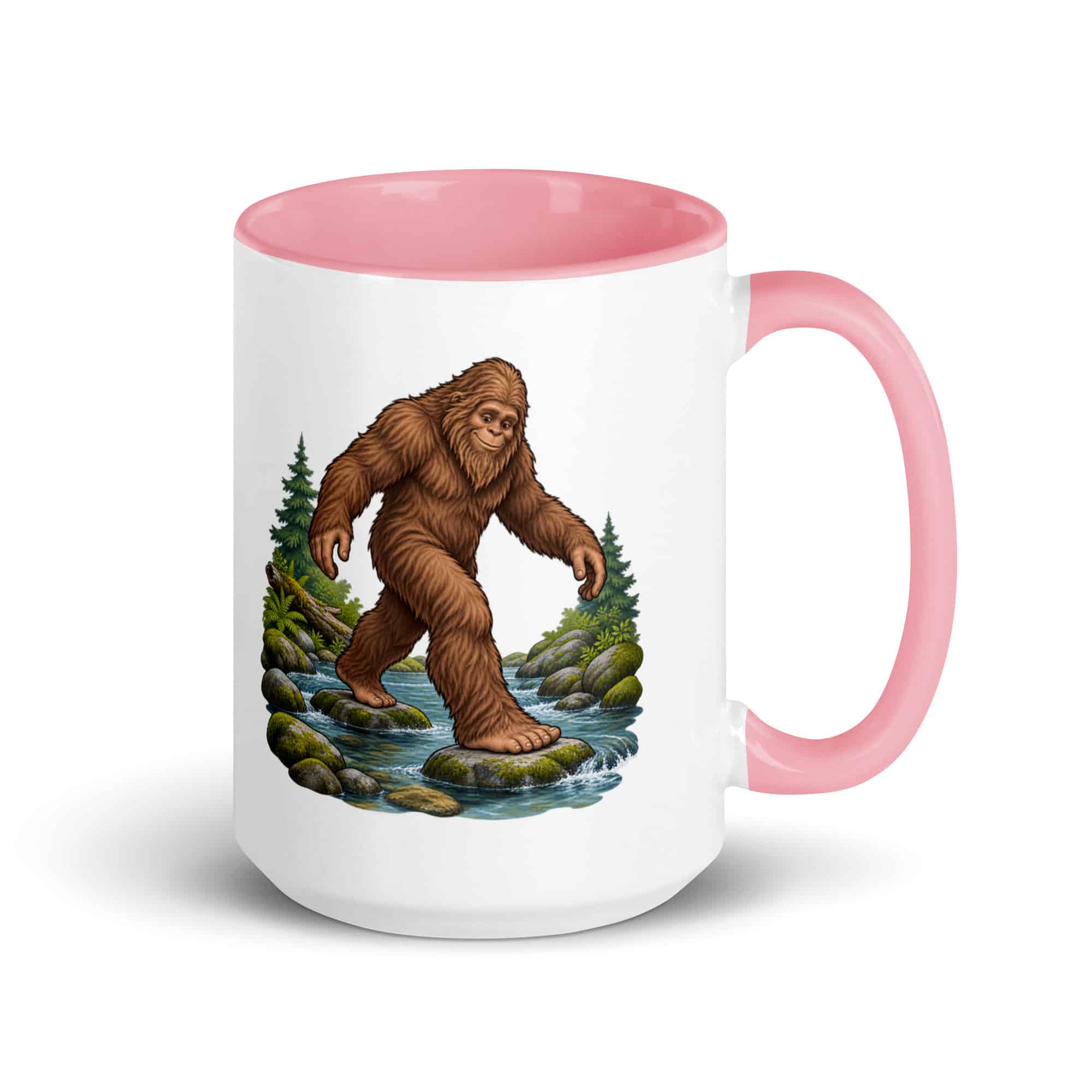 Creek Crossing Bigfoot Color Inside Mug