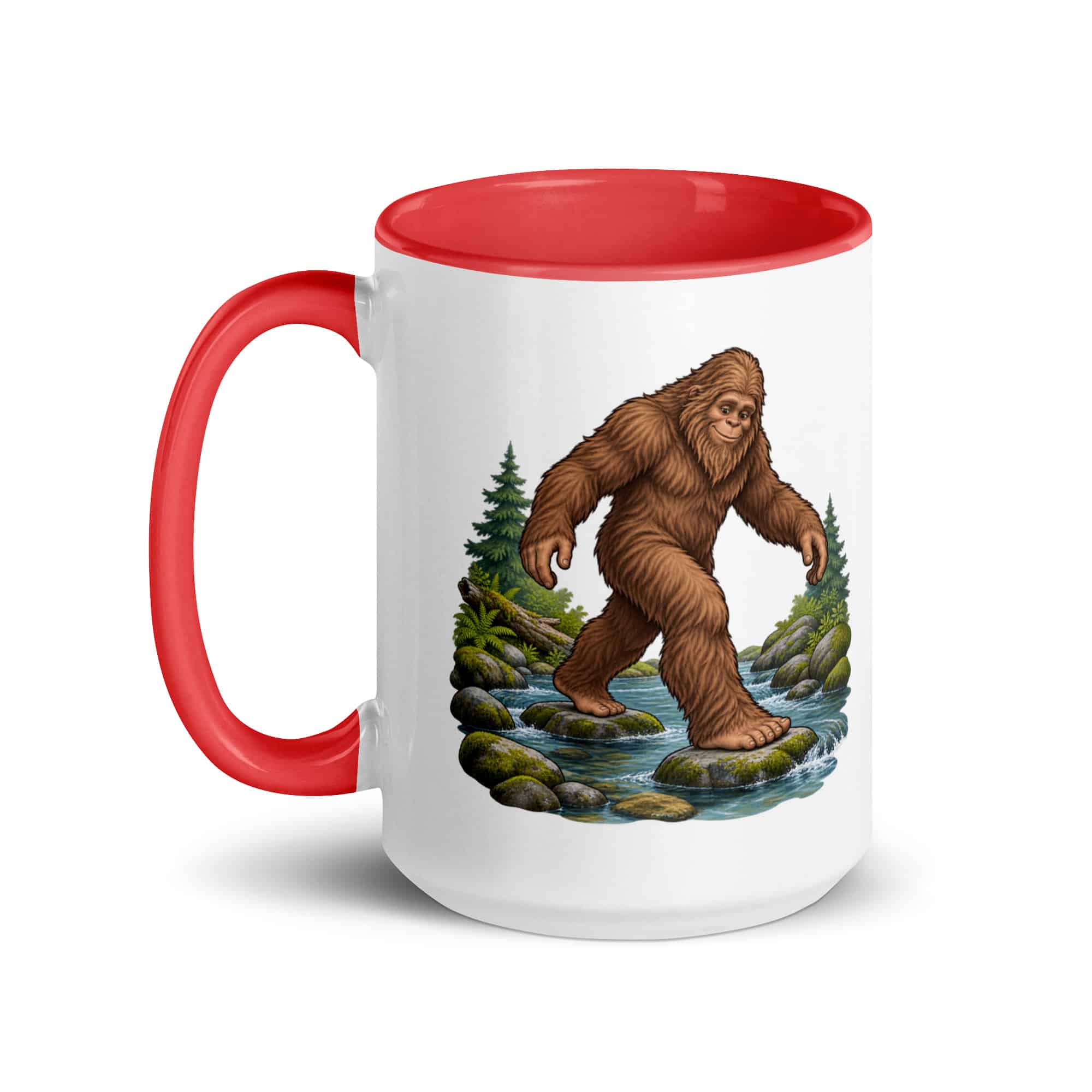 Creek Crossing Bigfoot Color Inside Mug