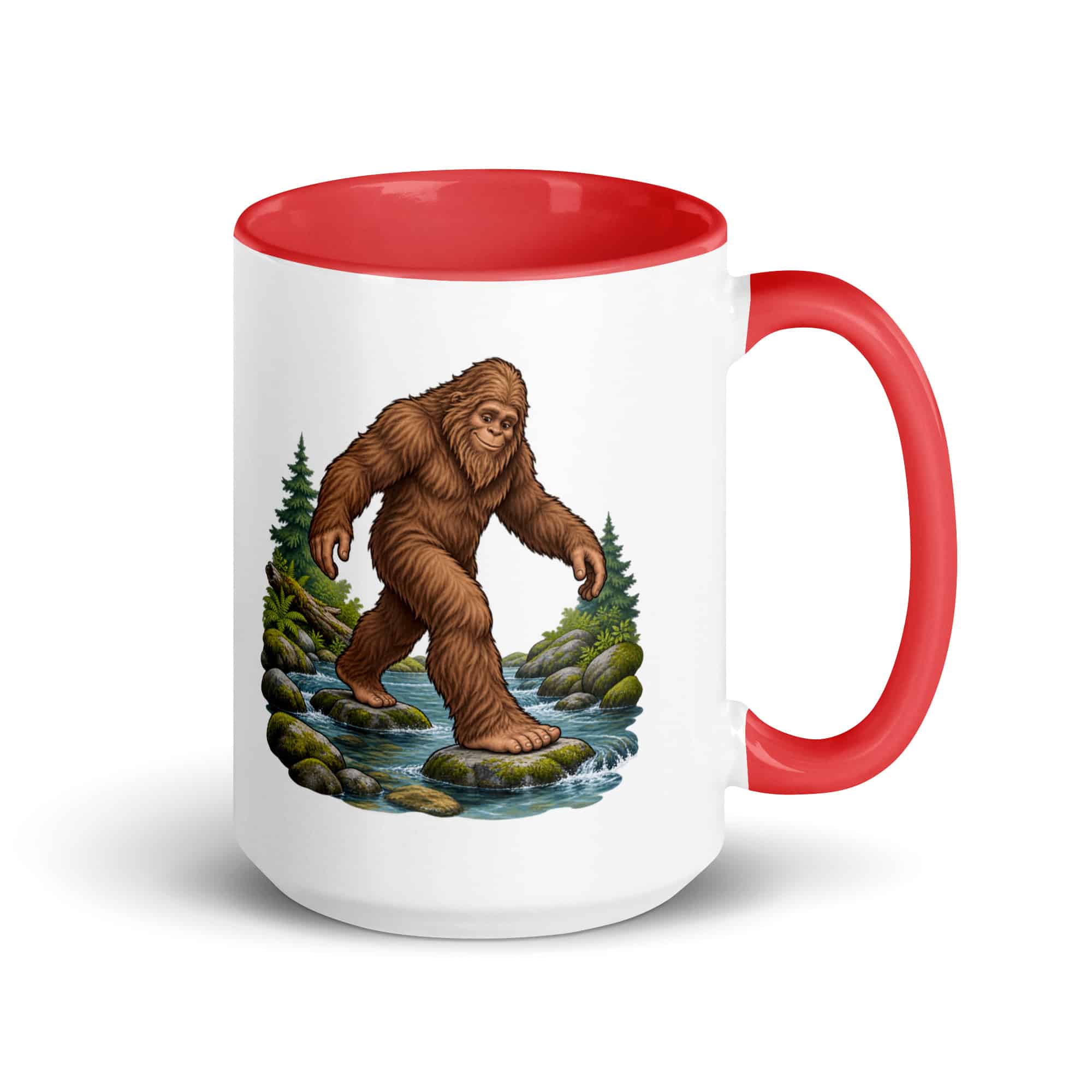 Creek Crossing Bigfoot Color Inside Mug