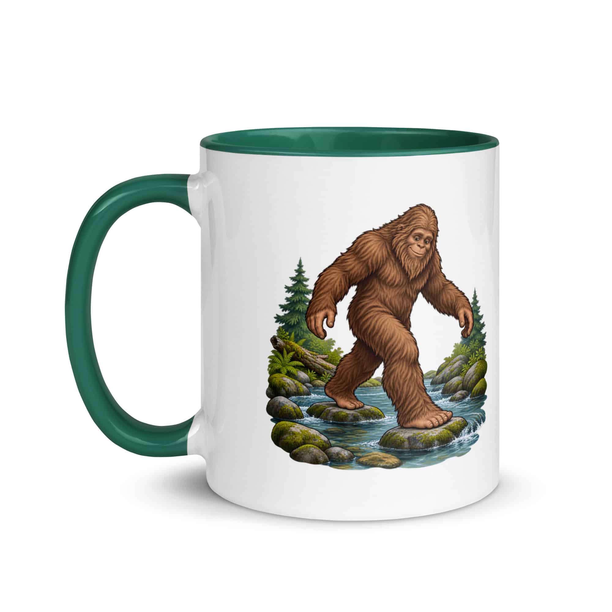 Creek Crossing Bigfoot Color Inside Mug