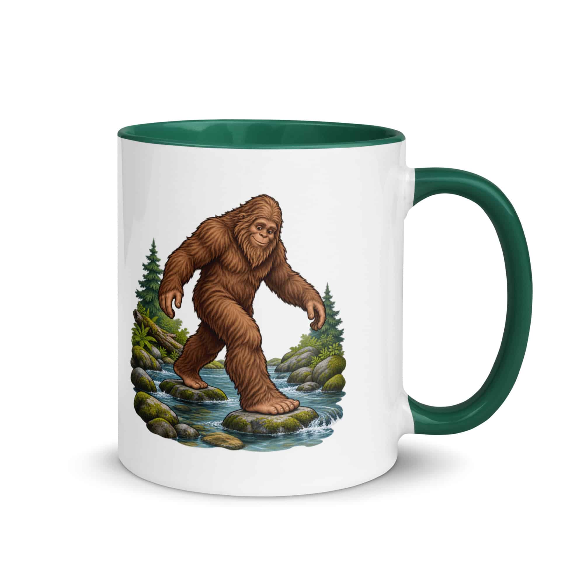 Creek Crossing Bigfoot Color Inside Mug