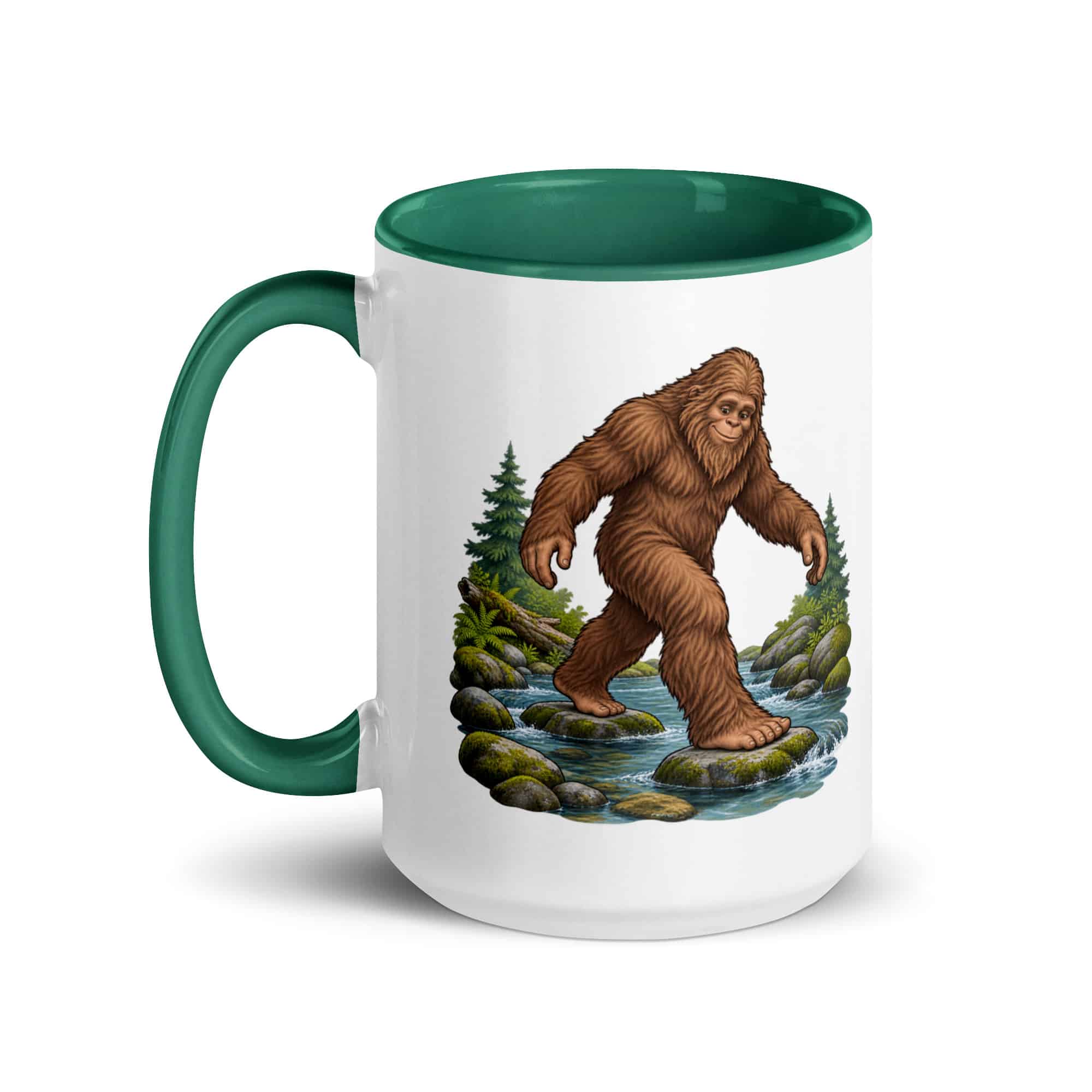 Creek Crossing Bigfoot Color Inside Mug