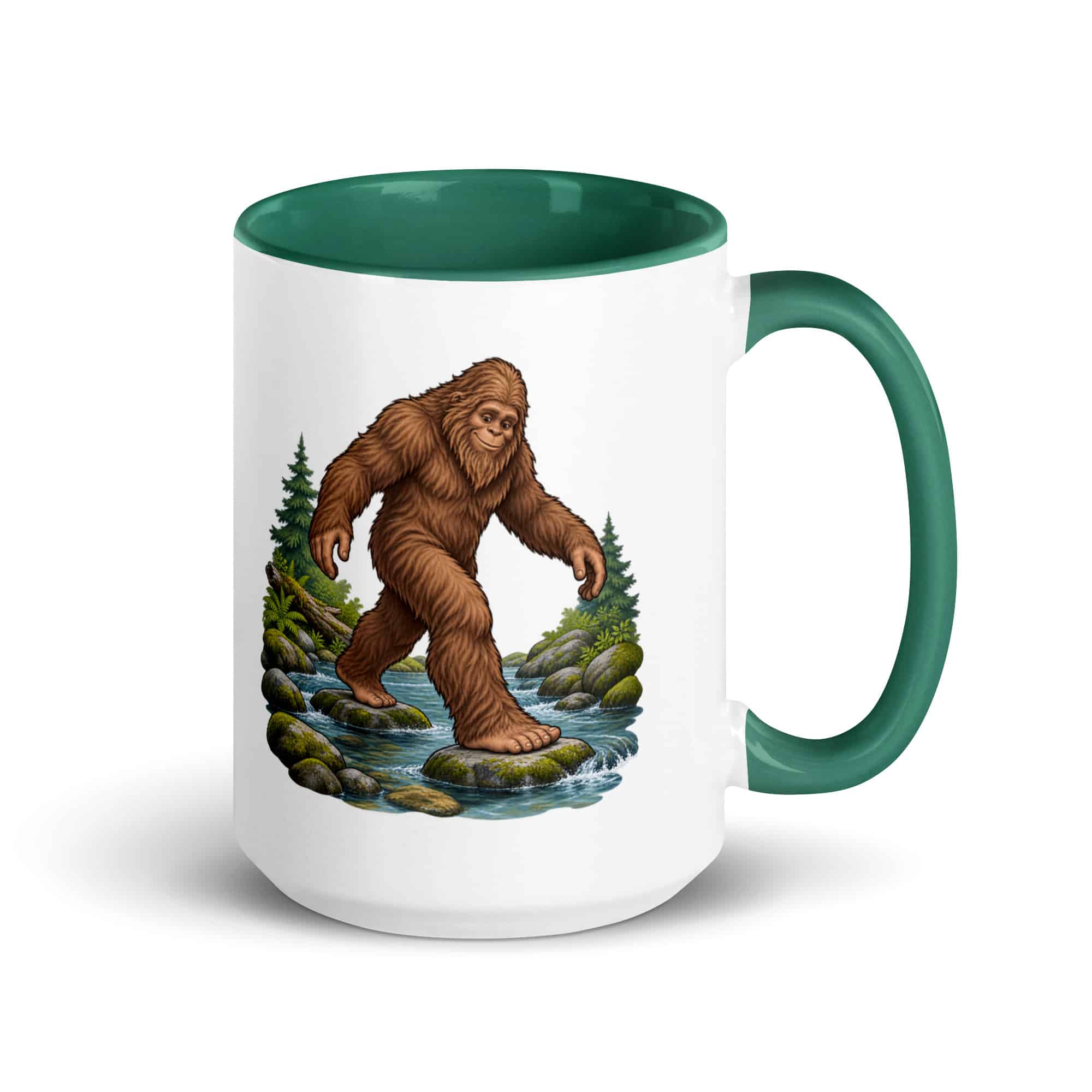 Creek Crossing Bigfoot Color Inside Mug
