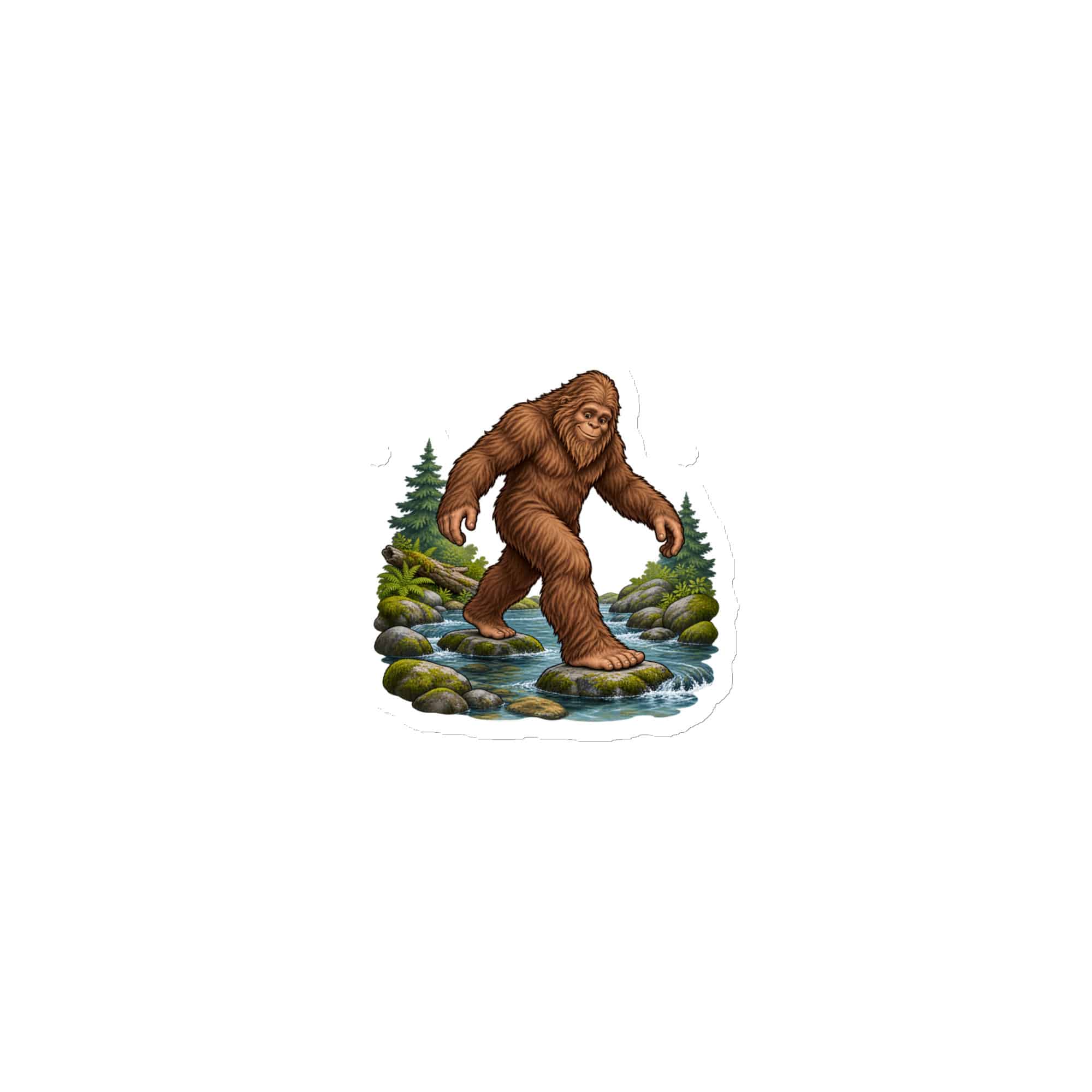 Bigfoot Creek Crossing Die-Cut Magnet