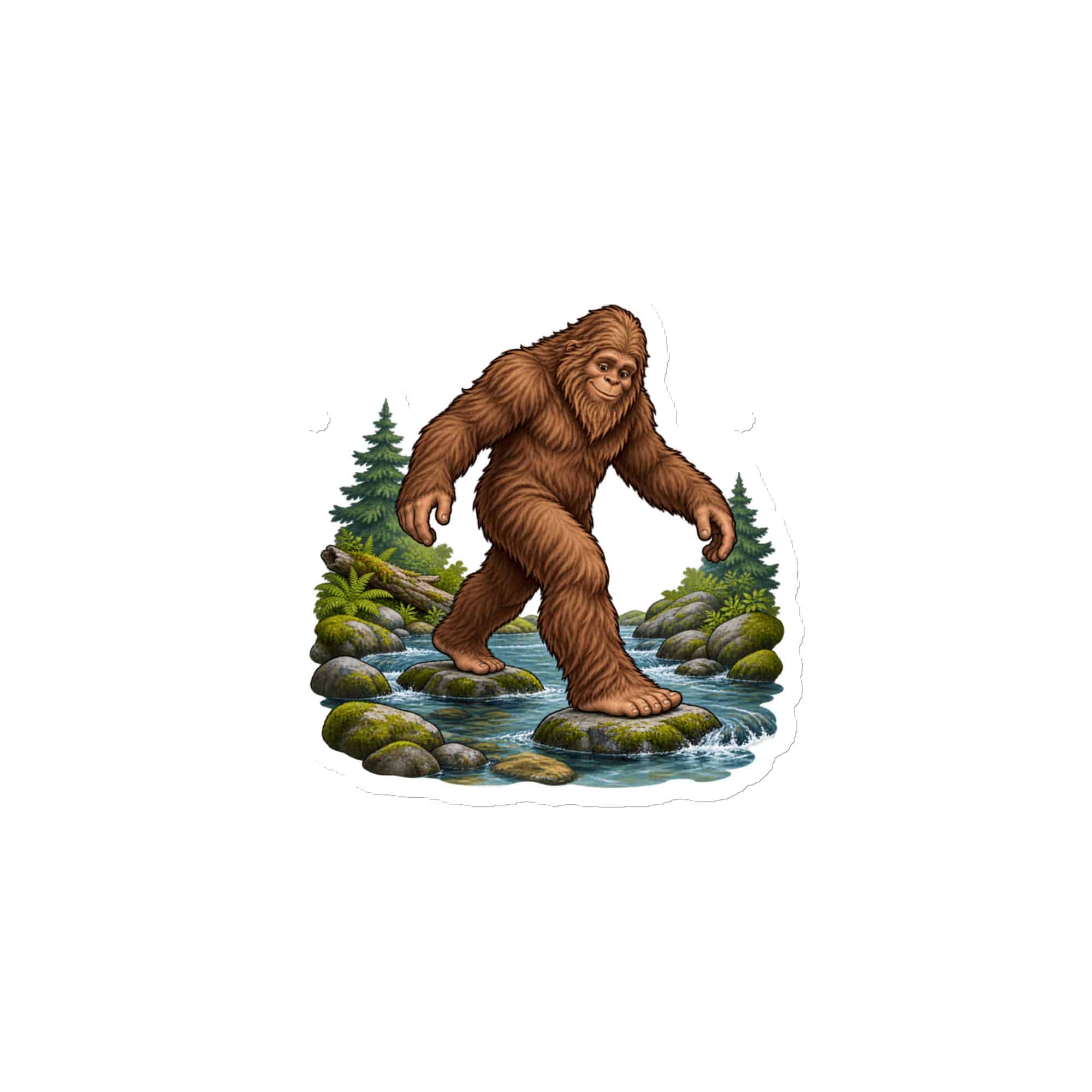 Bigfoot Creek Crossing Die-Cut Magnet