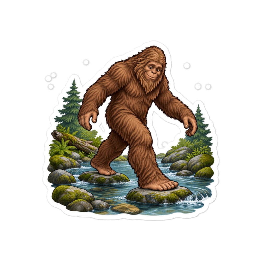 Bigfoot Creek Crossing Vinyl Sticker