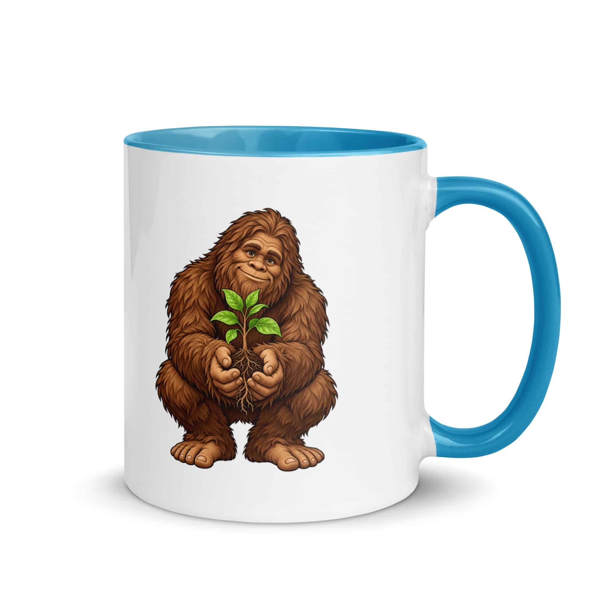 Forest Heart Bigfoot Color Inside Mug