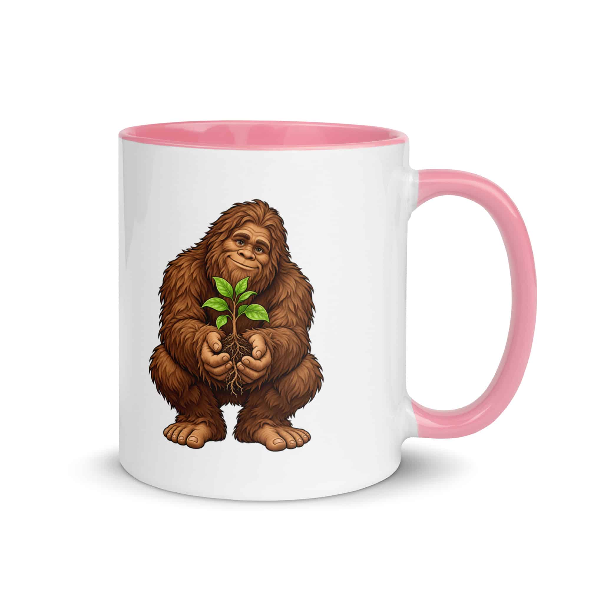 Forest Heart Bigfoot Color Inside Mug