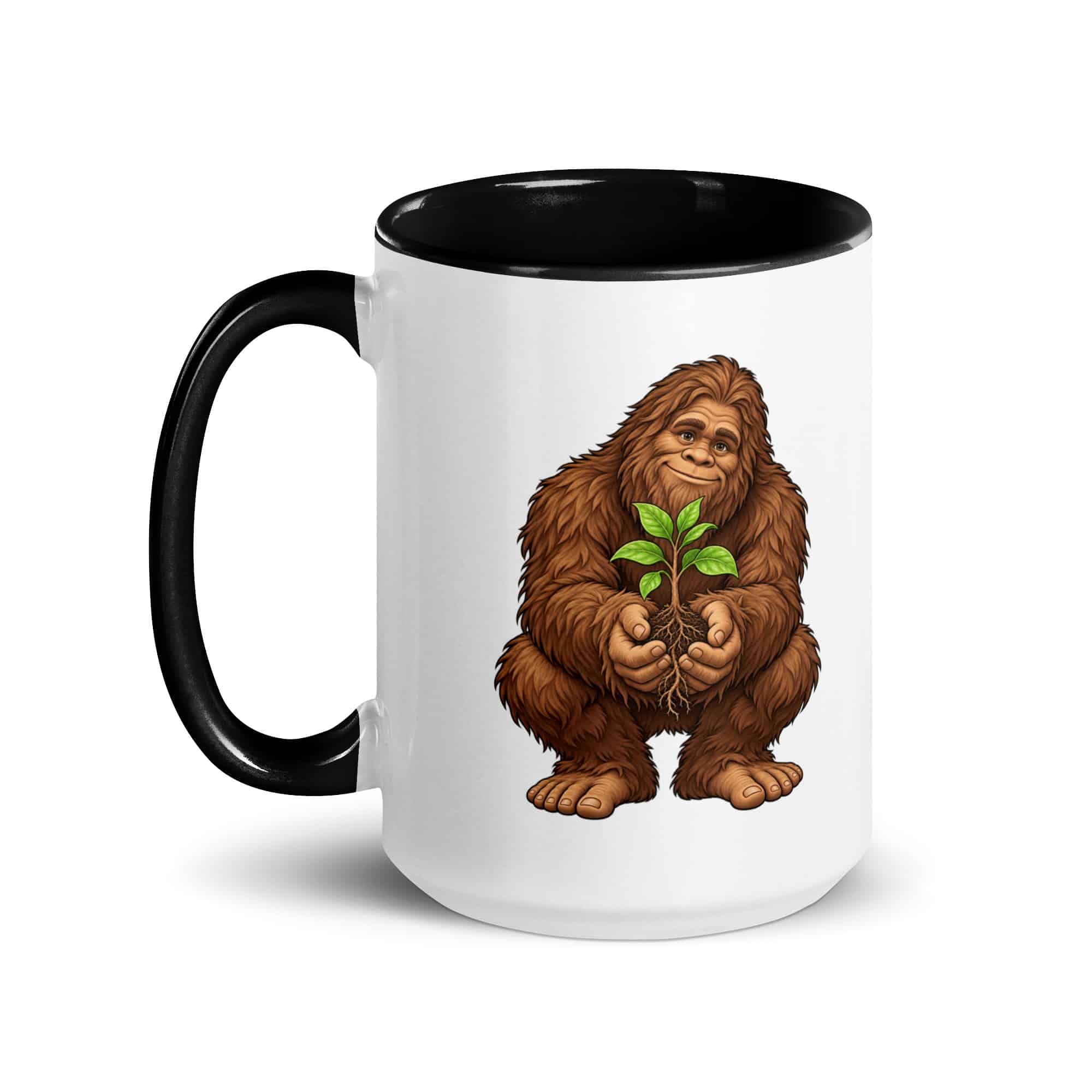 Forest Heart Bigfoot Color Inside Mug