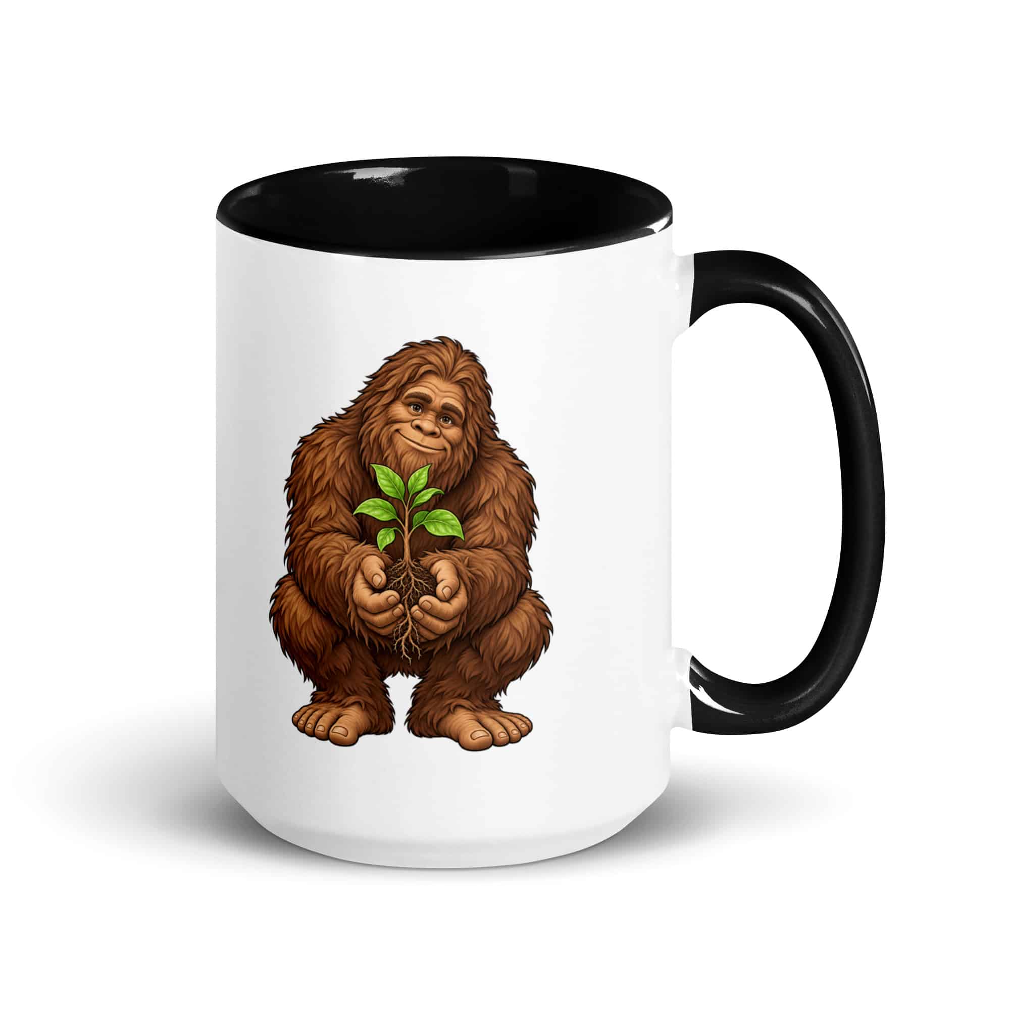 Forest Heart Bigfoot Color Inside Mug