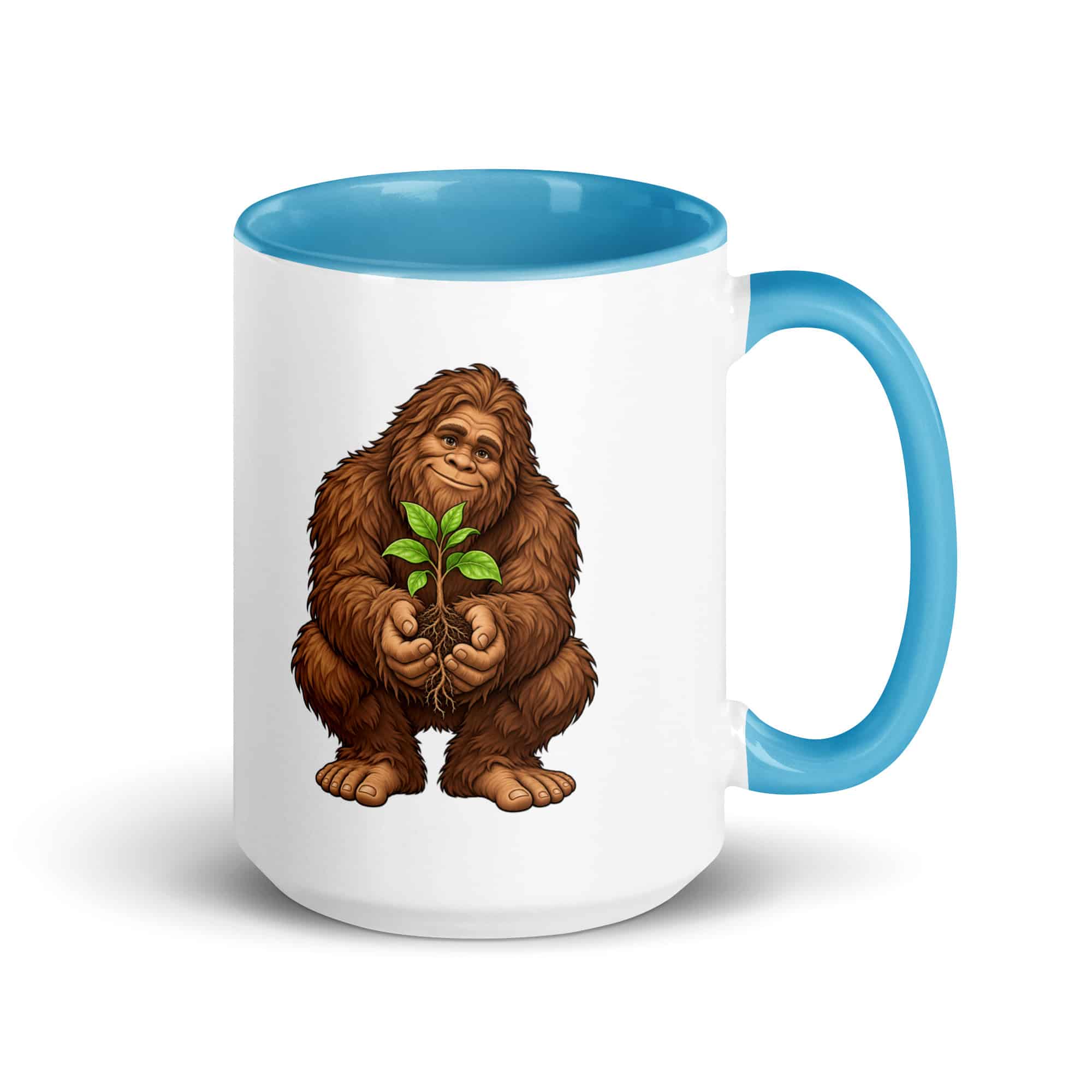 Forest Heart Bigfoot Color Inside Mug