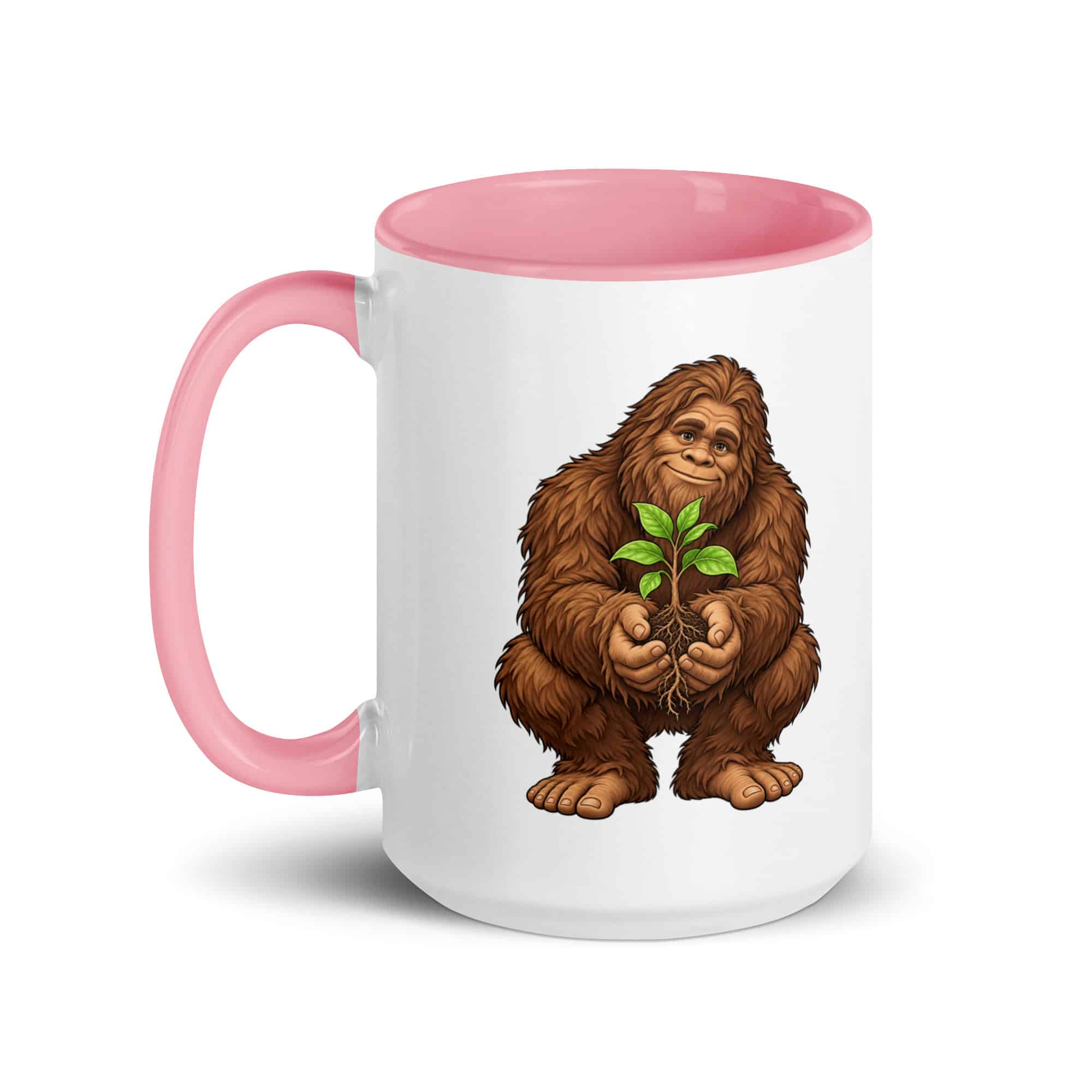 Forest Heart Bigfoot Color Inside Mug