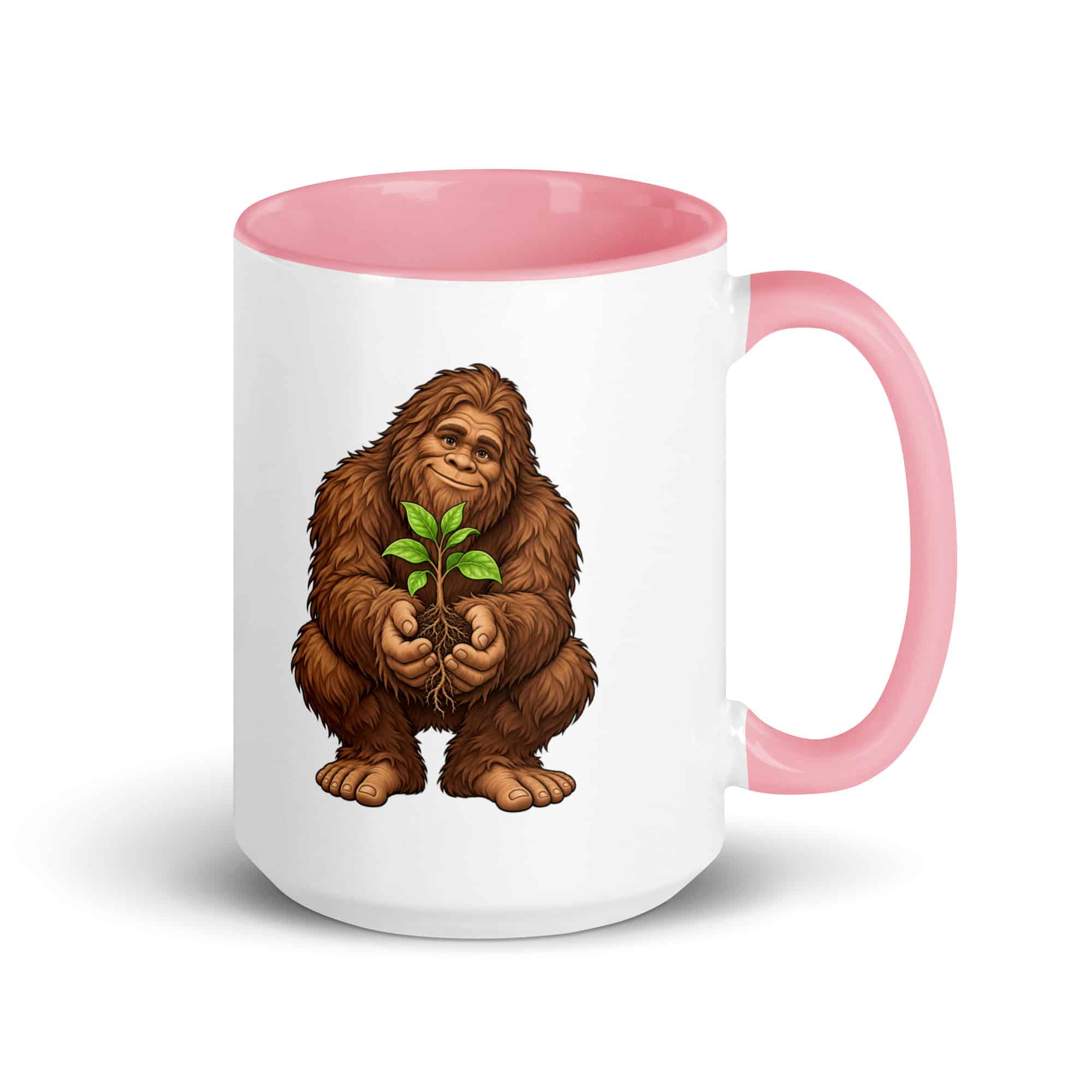 Forest Heart Bigfoot Color Inside Mug