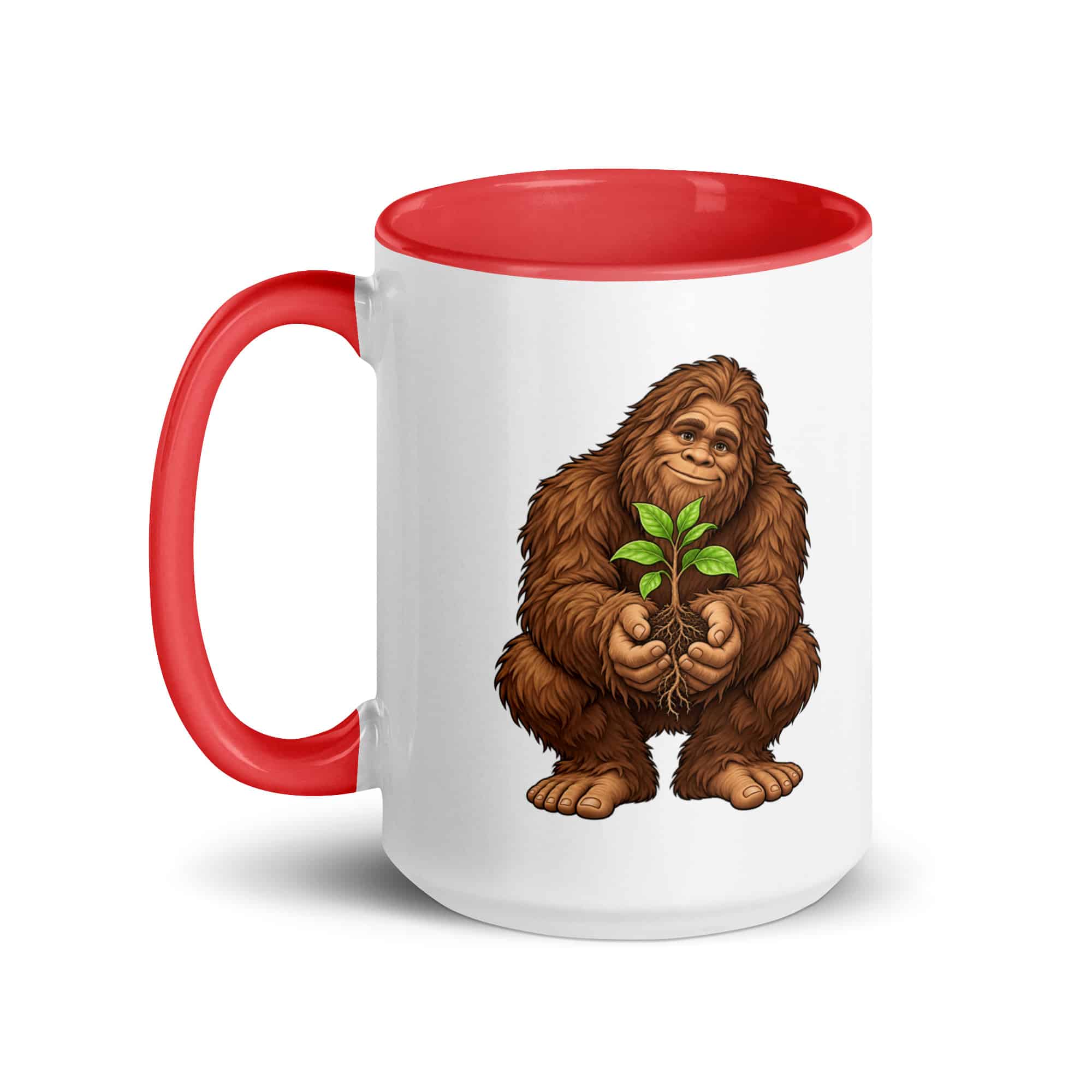 Forest Heart Bigfoot Color Inside Mug