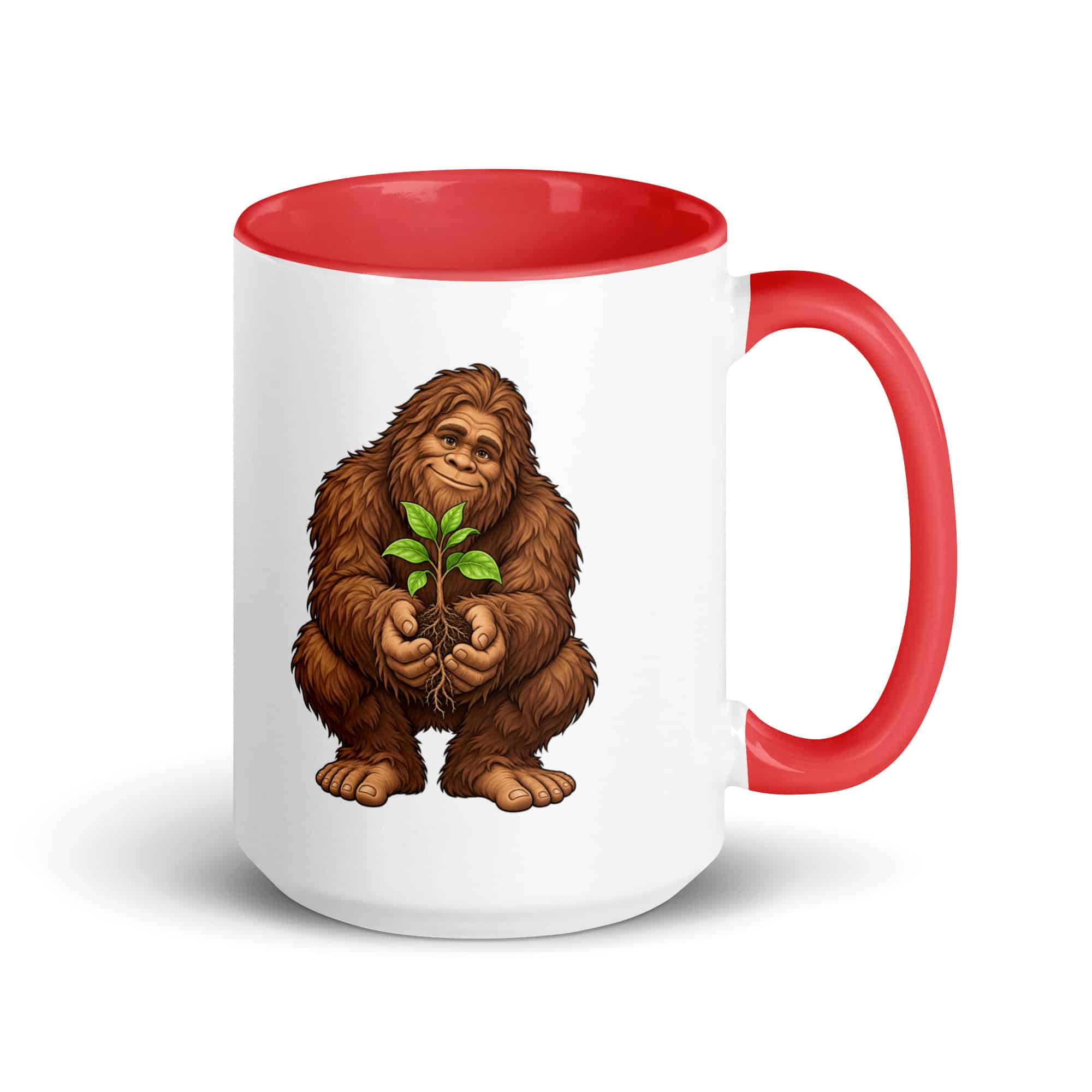 Forest Heart Bigfoot Color Inside Mug