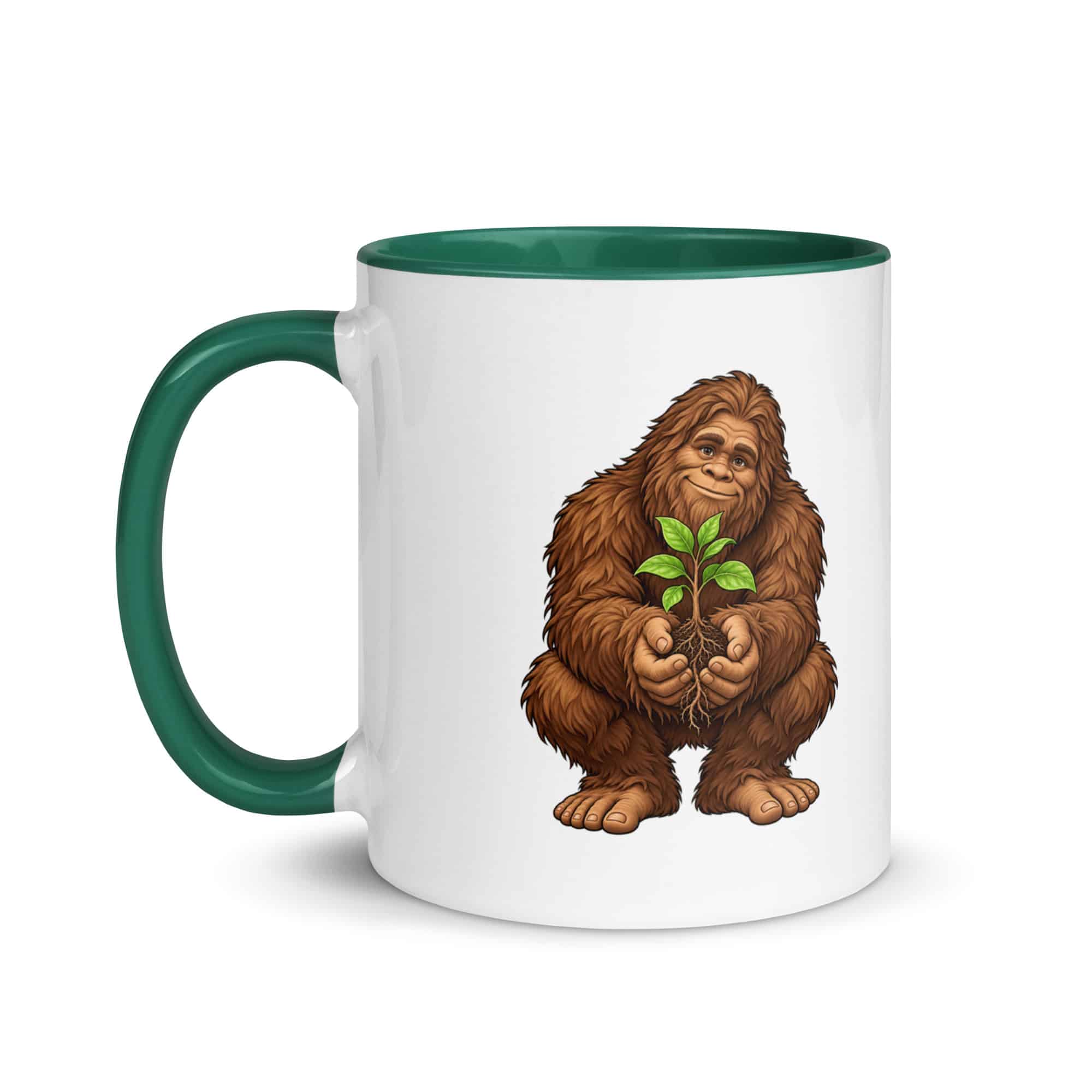 Forest Heart Bigfoot Color Inside Mug