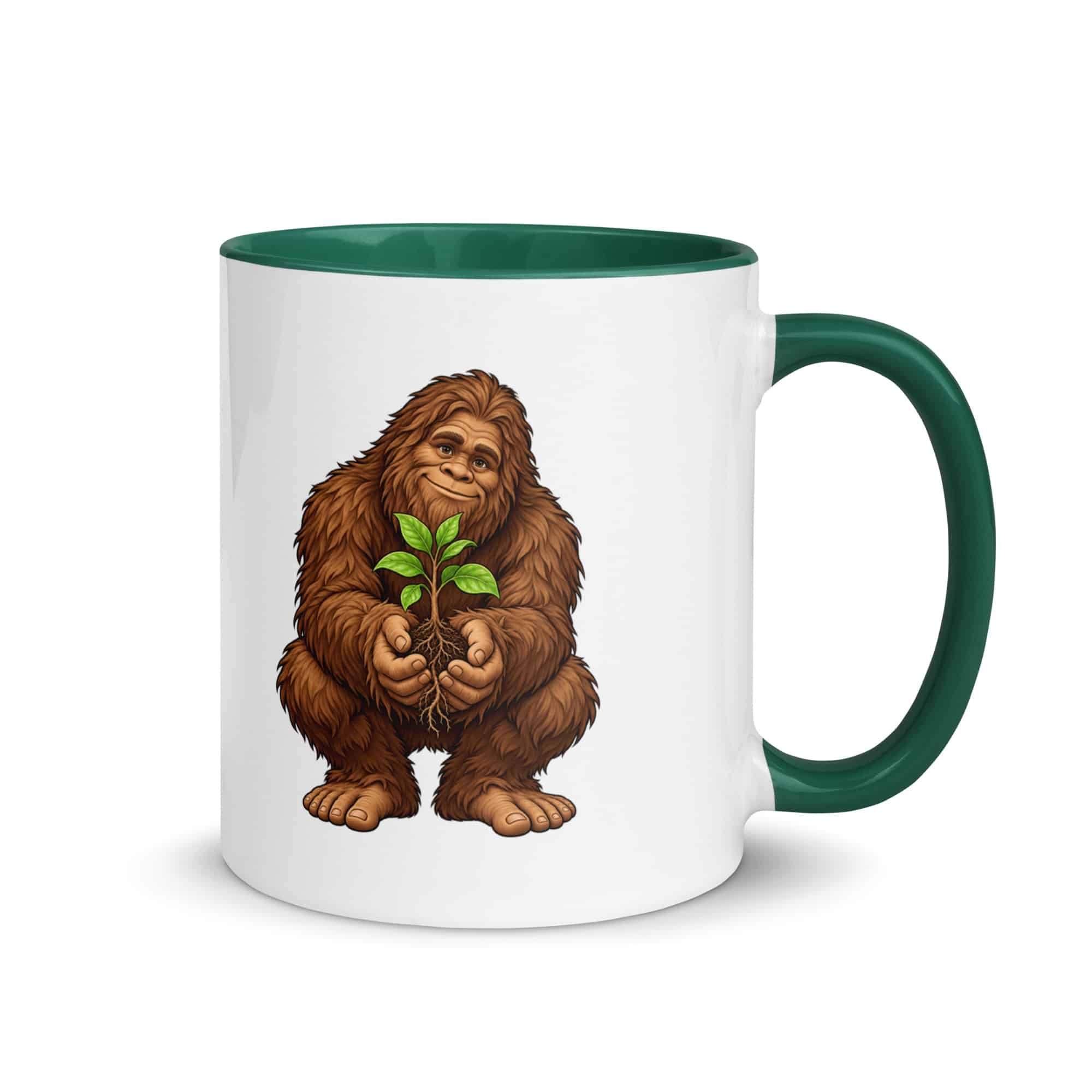 Forest Heart Bigfoot Color Inside Mug