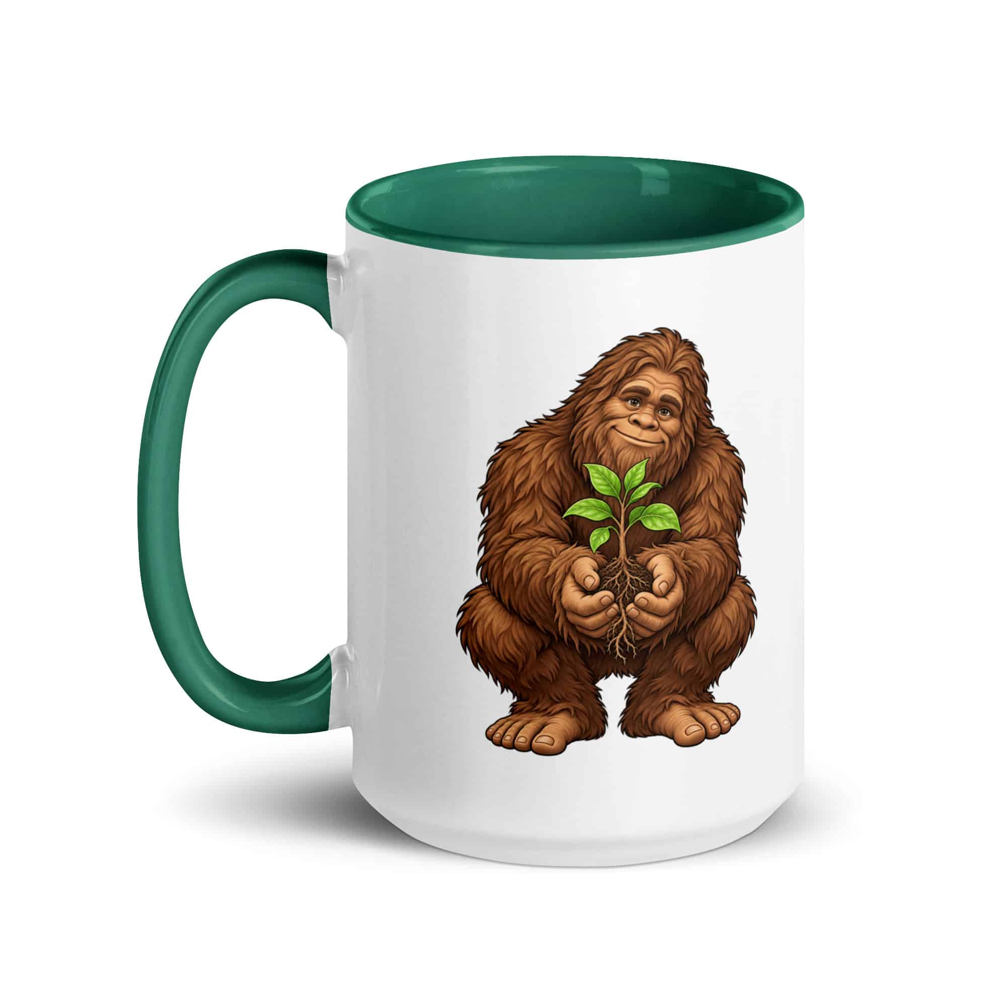 Forest Heart Bigfoot Color Inside Mug
