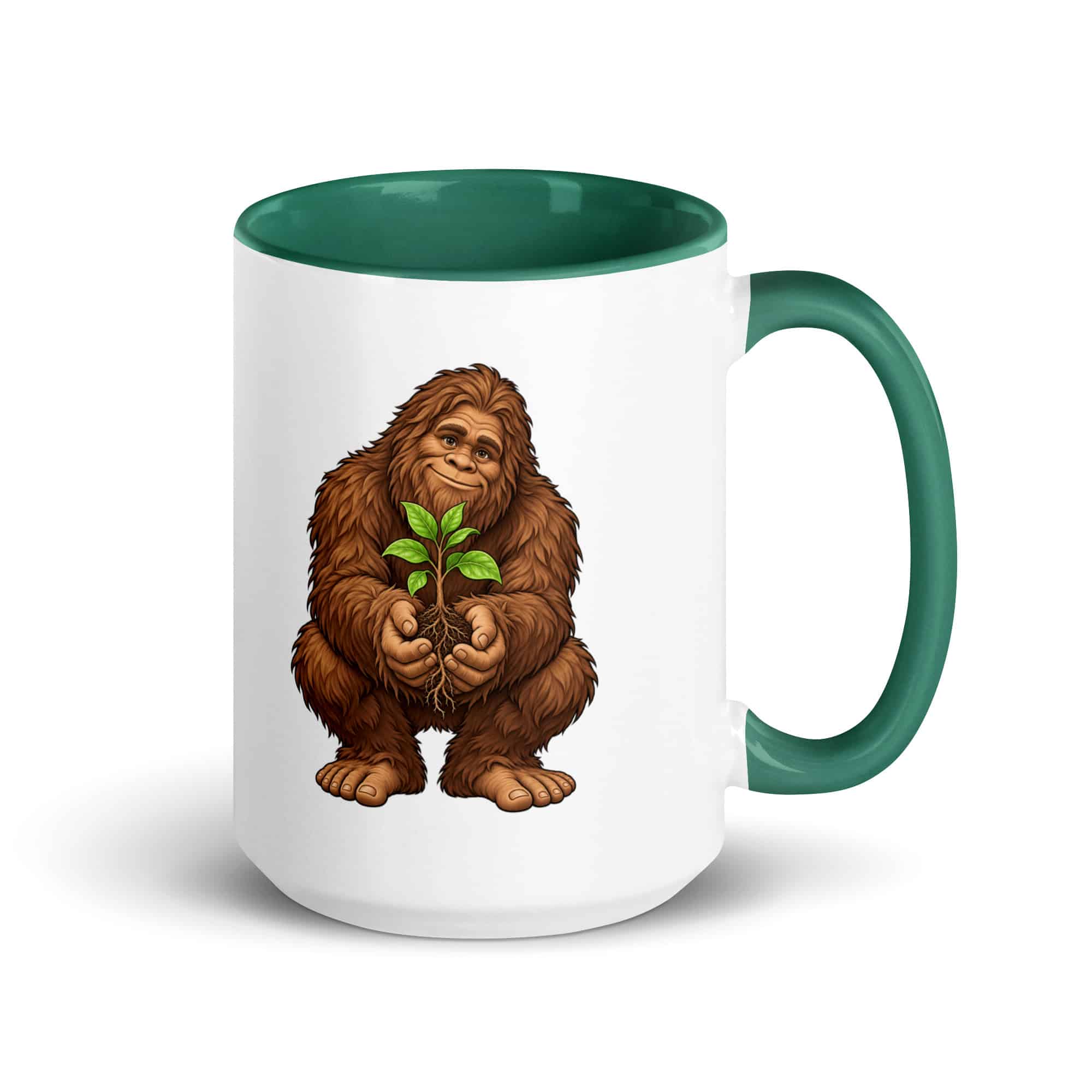 Forest Heart Bigfoot Color Inside Mug
