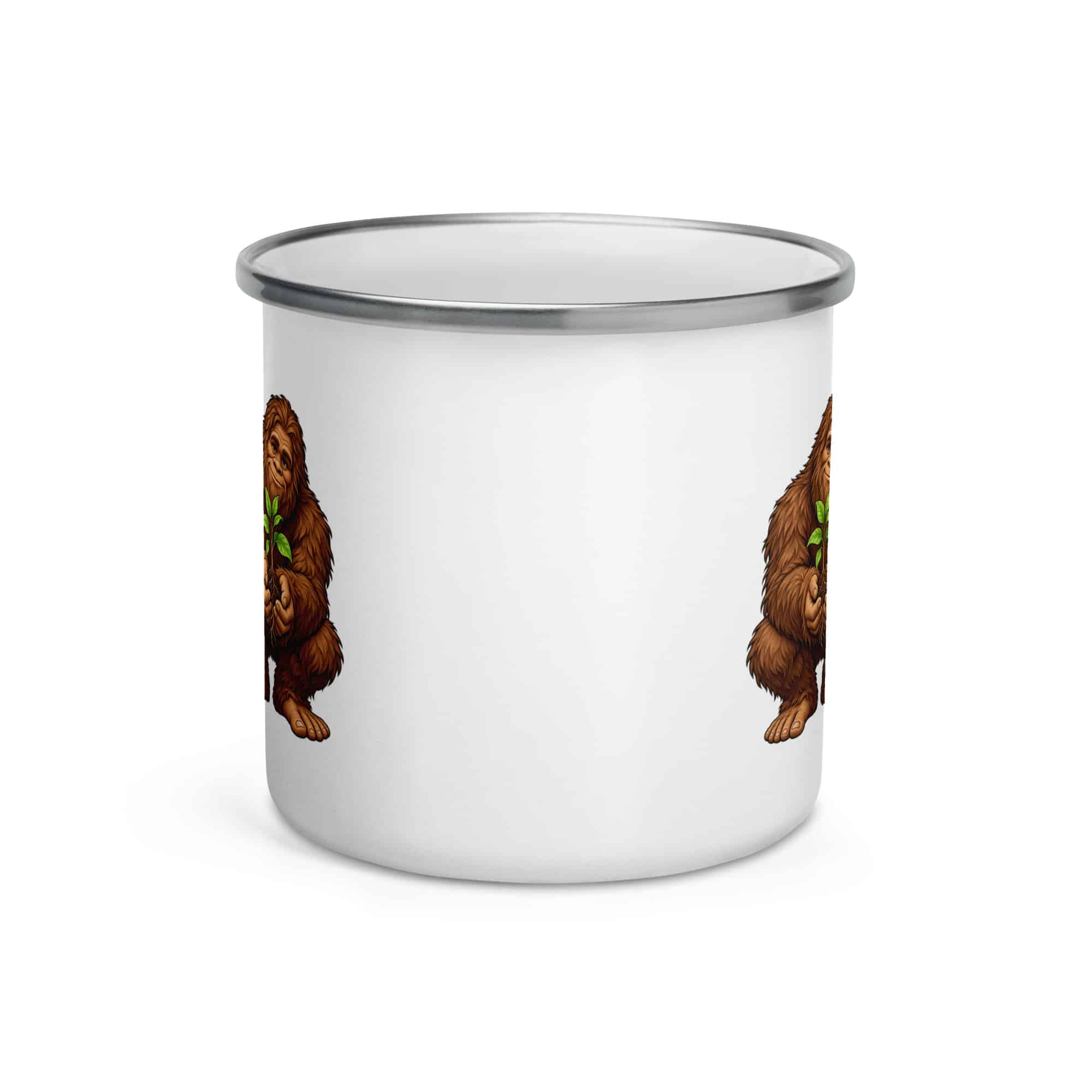 Bigfoot Forest Seedling Enamel Camp Mug