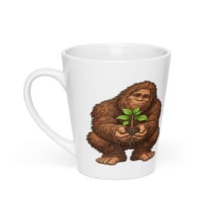 30 Bigfoot Forest Heart Latte Mug - 12 oz - Main
