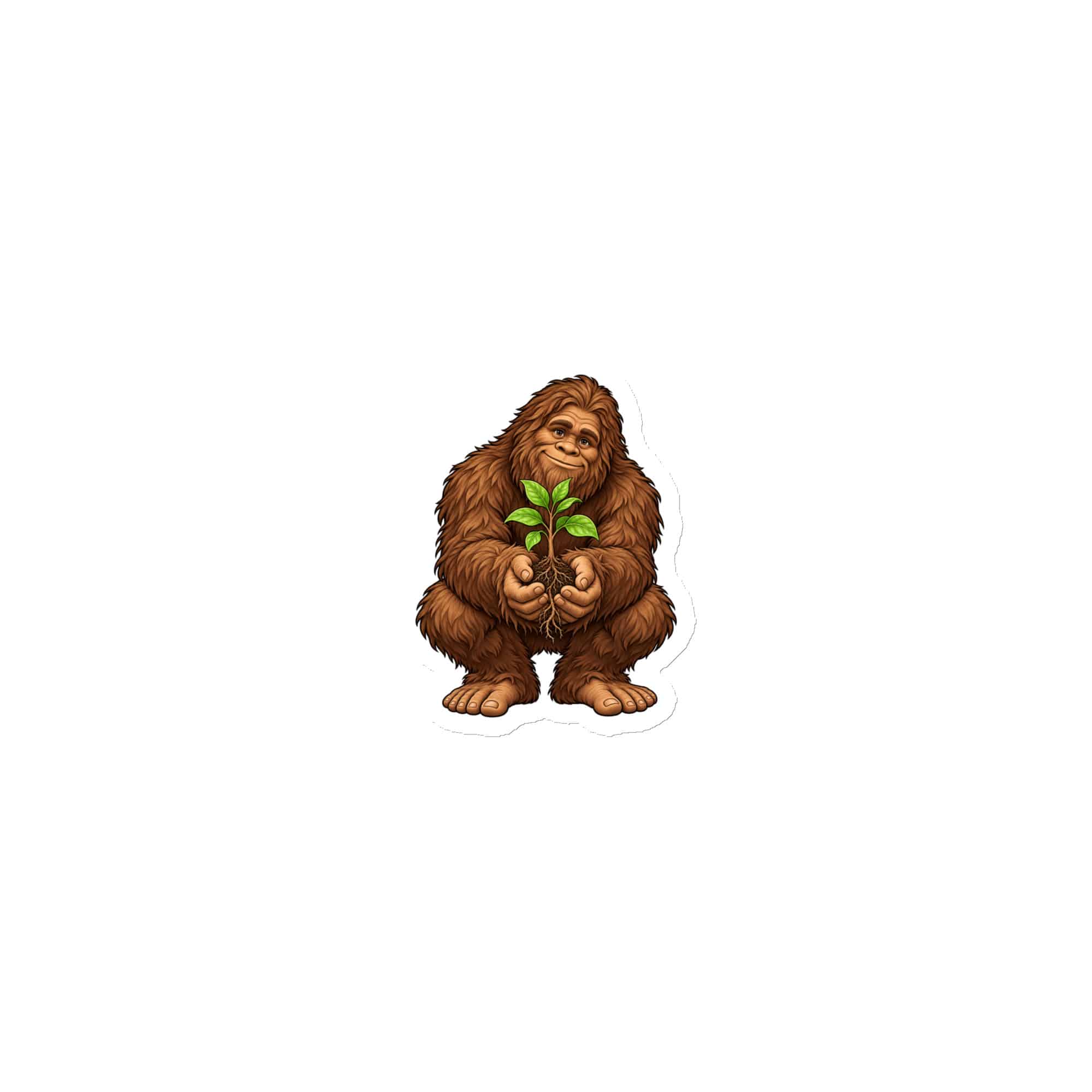 Bigfoot Forest Seedling Die-Cut Magnet