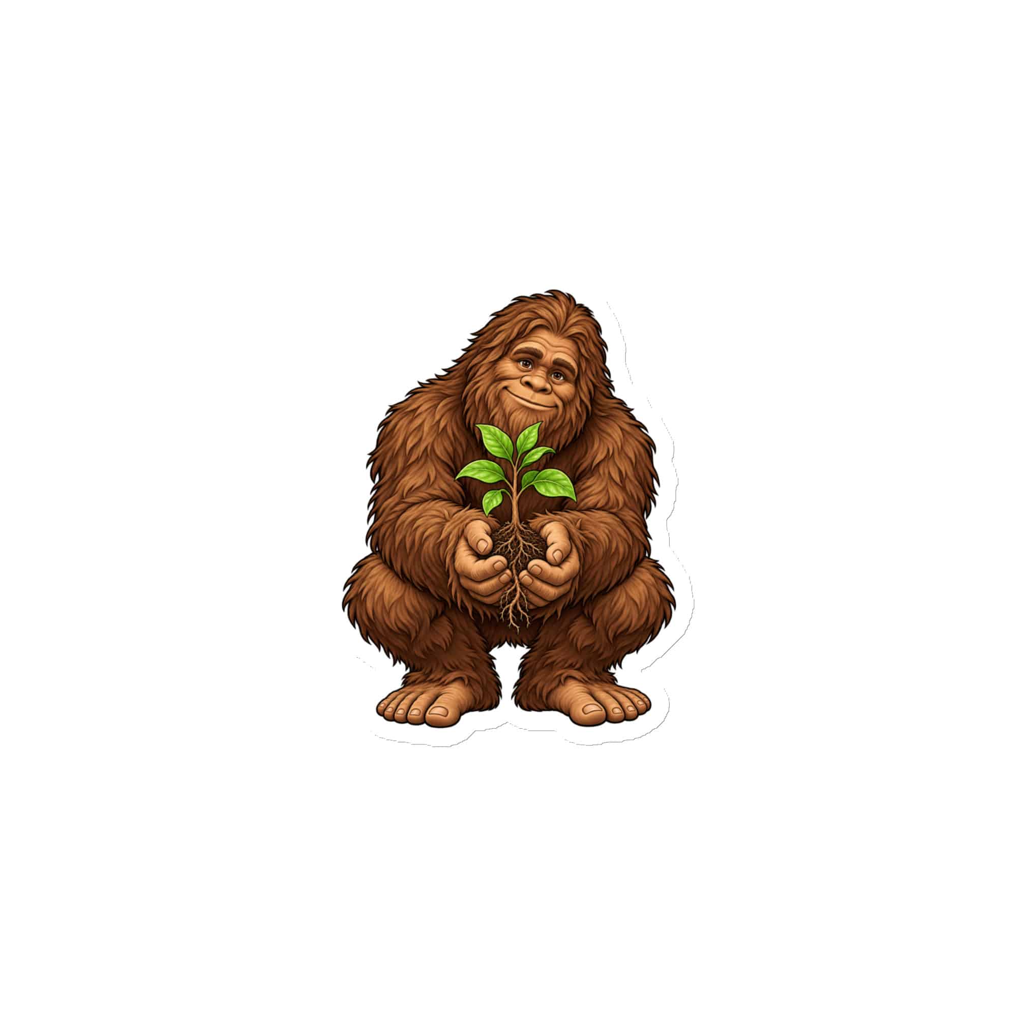 Bigfoot Forest Seedling Die-Cut Magnet