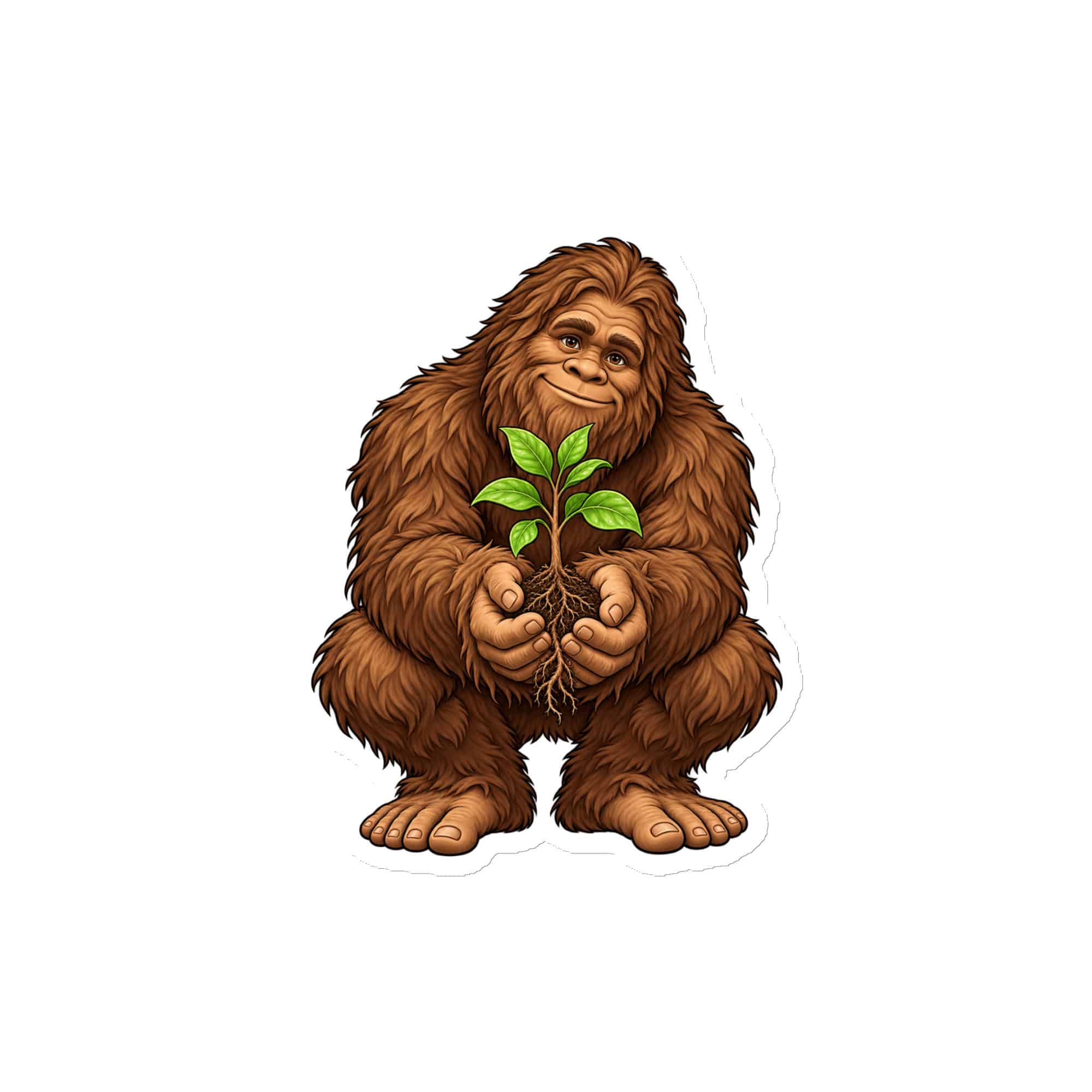 Bigfoot Forest Seedling Die-Cut Magnet