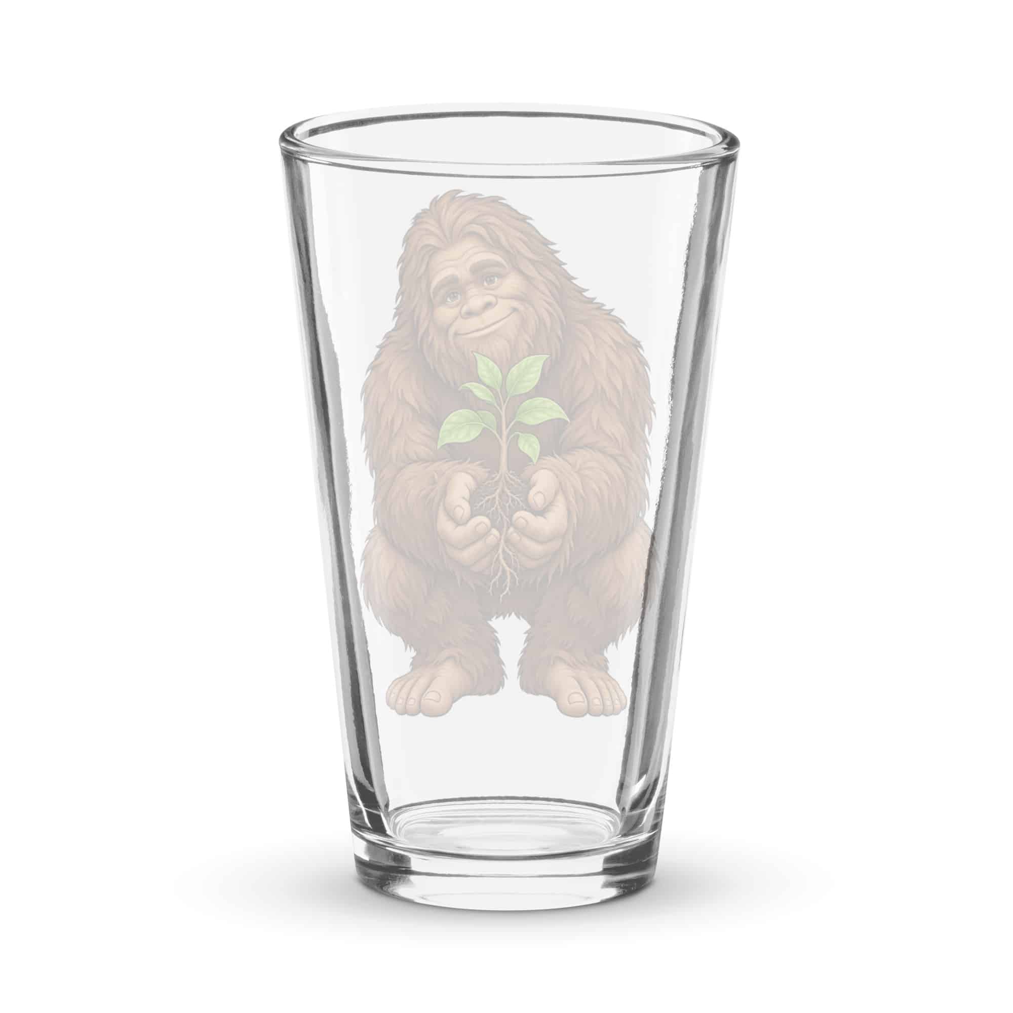 Forest Heart Bigfoot Pint Glass