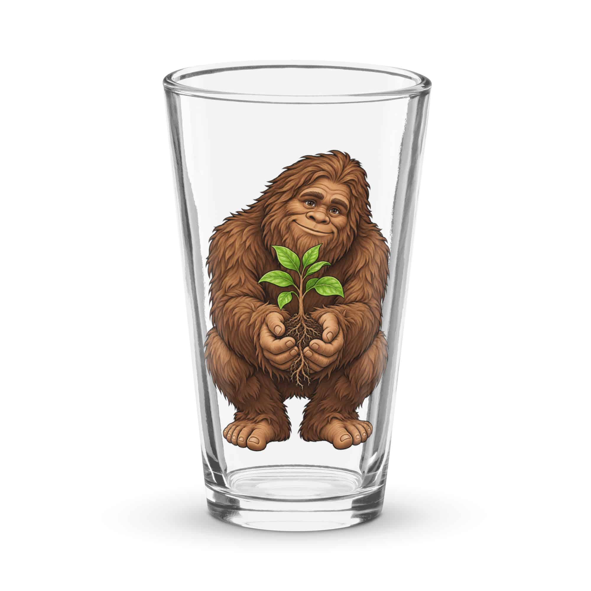 Forest Heart Bigfoot Pint Glass
