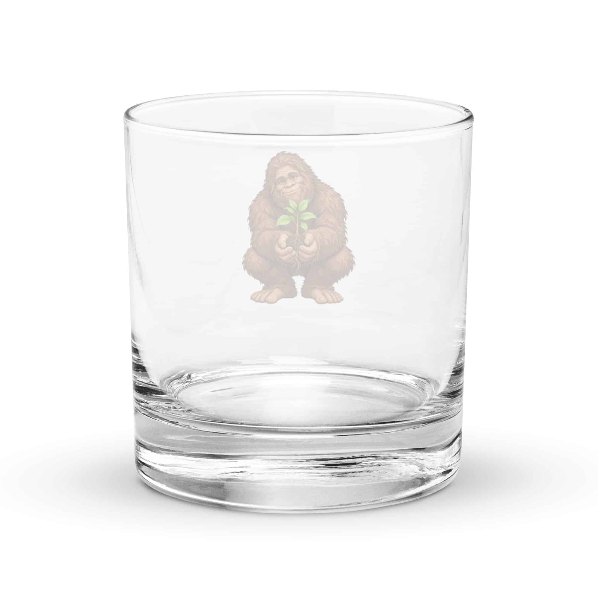 Forest Heart Bigfoot Rocks Glass