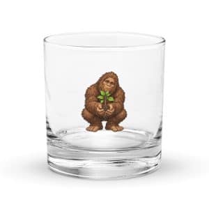 30 Bigfoot Forest Heart Rocks Glass - 10.5 oz - Main