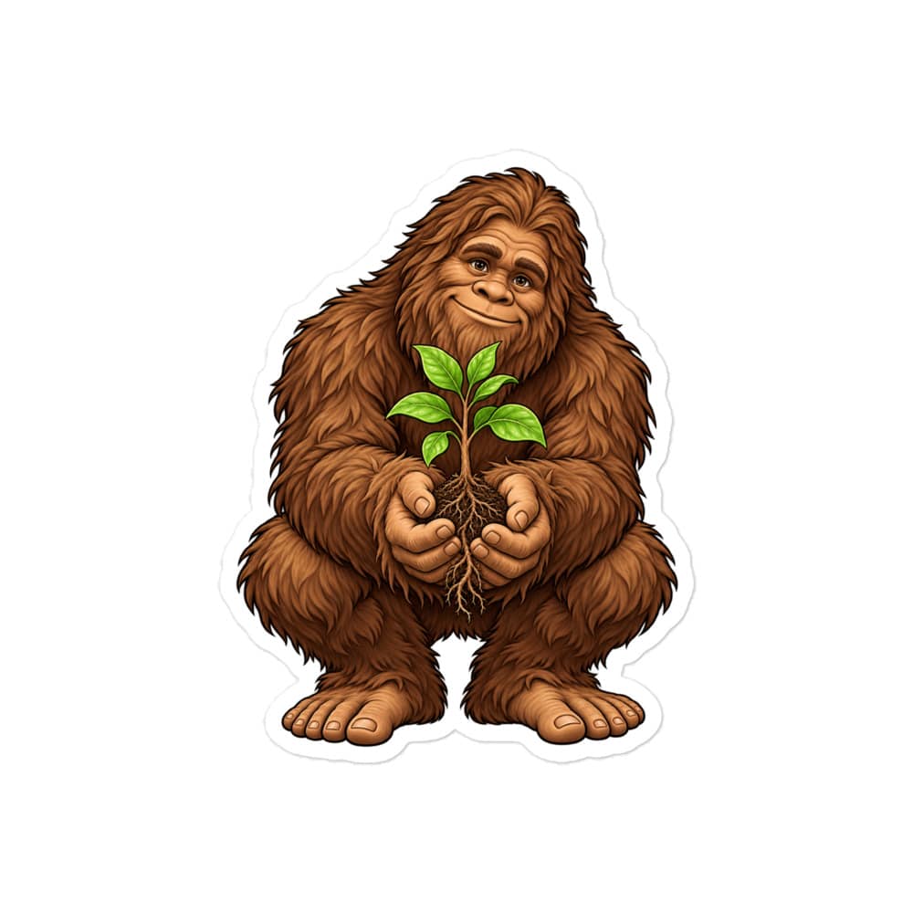 Bigfoot Forest Seedling Vinyl Sticker