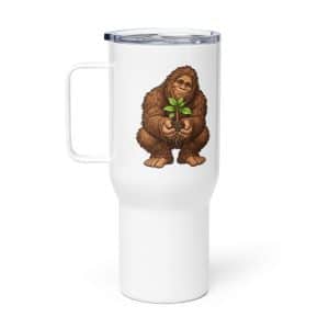 30 Bigfoot Forest Heart Travel Mug - 25 oz - Main