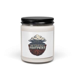 Soy Wax Candle: The cloud has a footprint - 9oz - Main